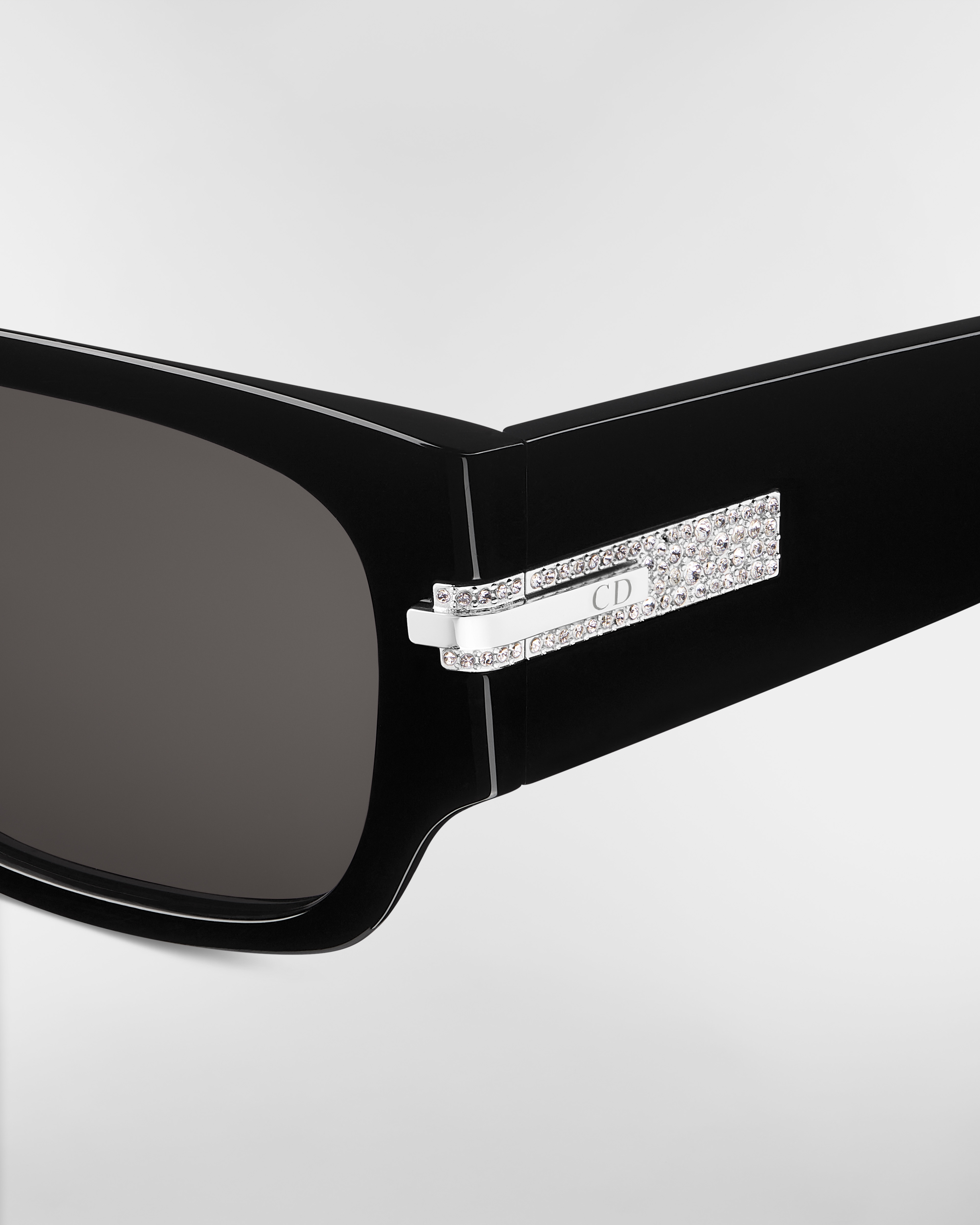 DiorBlackSuit XL S3F 黑色矩形太陽眼鏡 E09