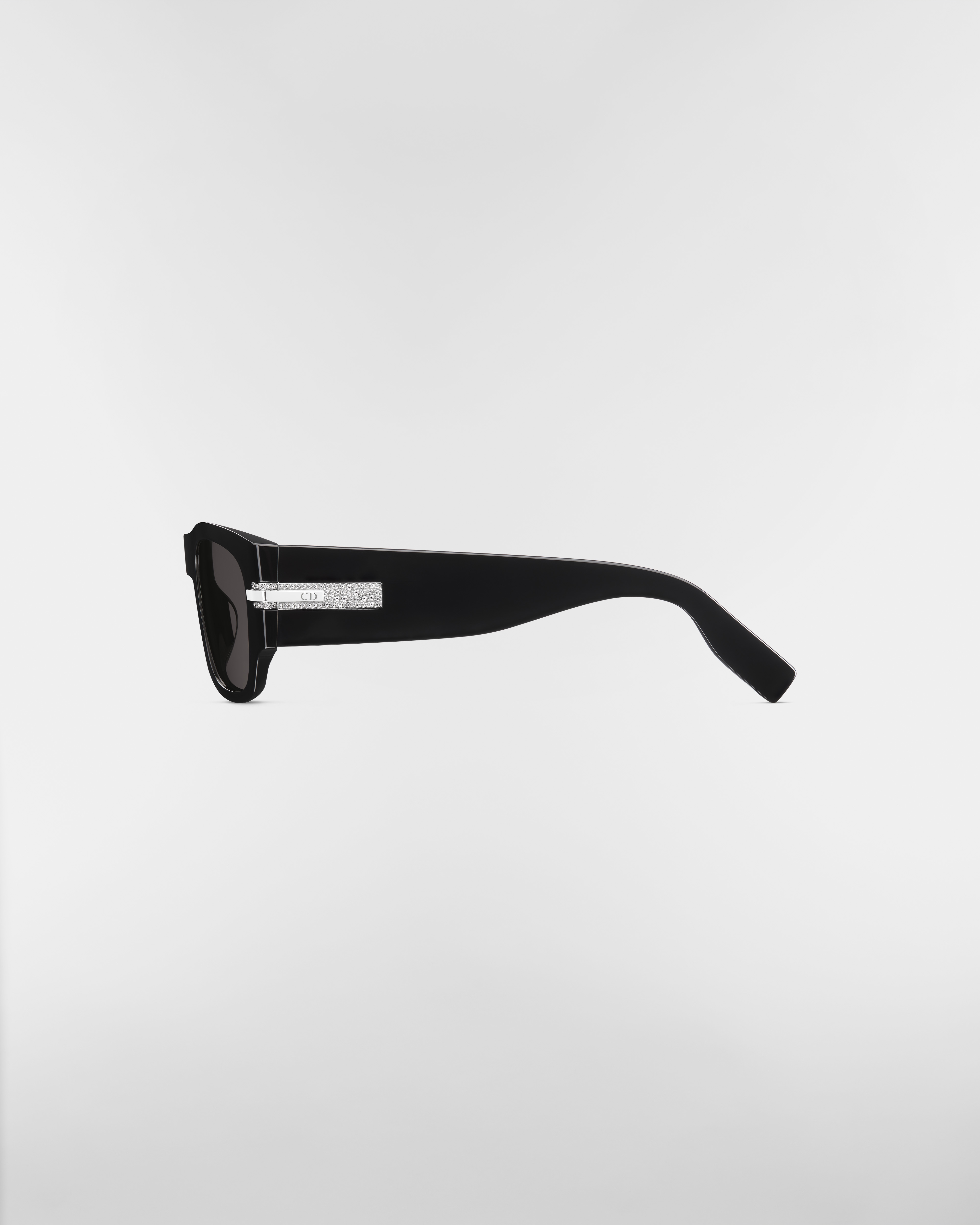 DiorBlackSuit XL S3I Lunettes de soleil rectangulaires noires E02