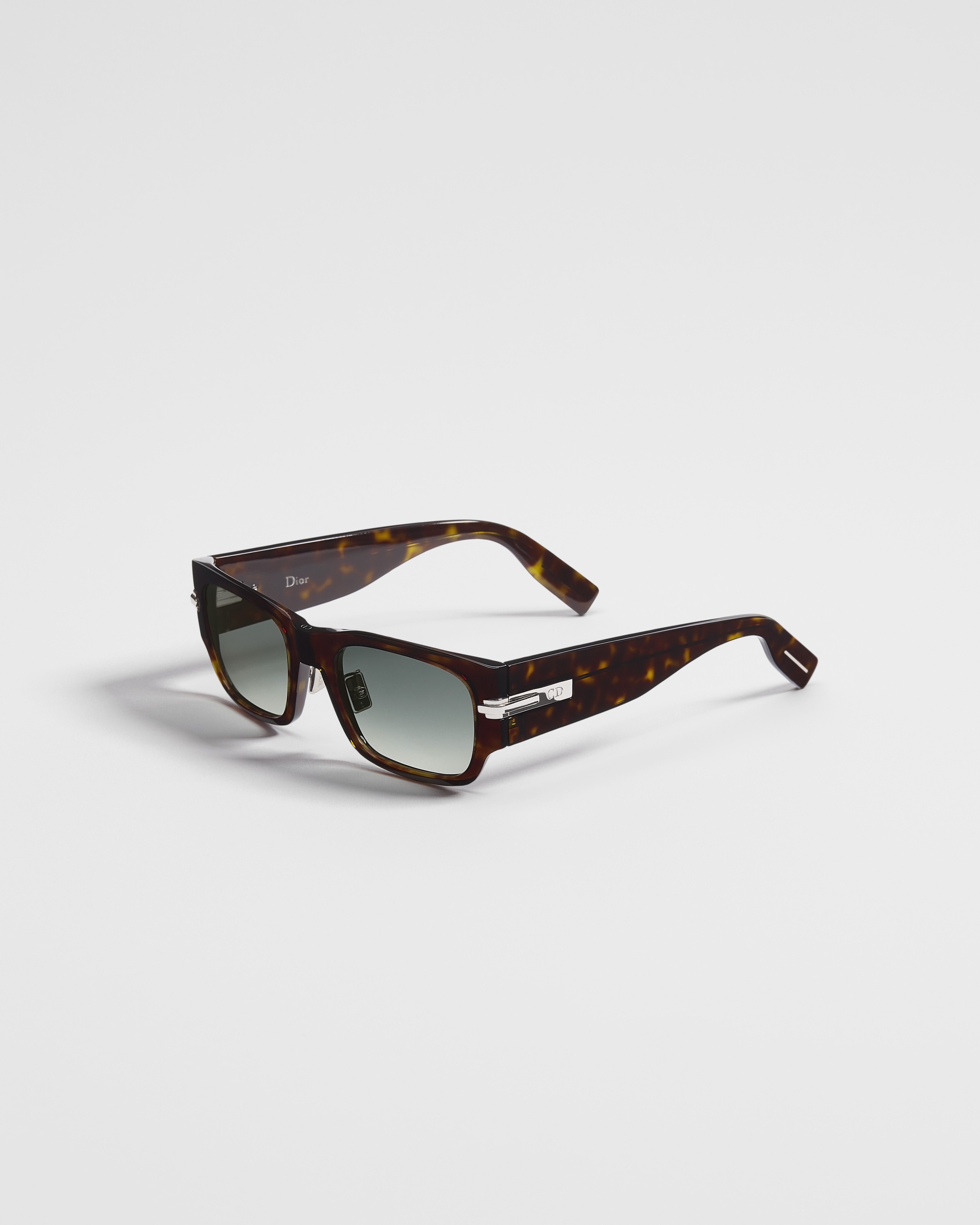 DiorBlackSuit XL S4F Brown Tortoiseshell-Effect Square Sunglasses E03
