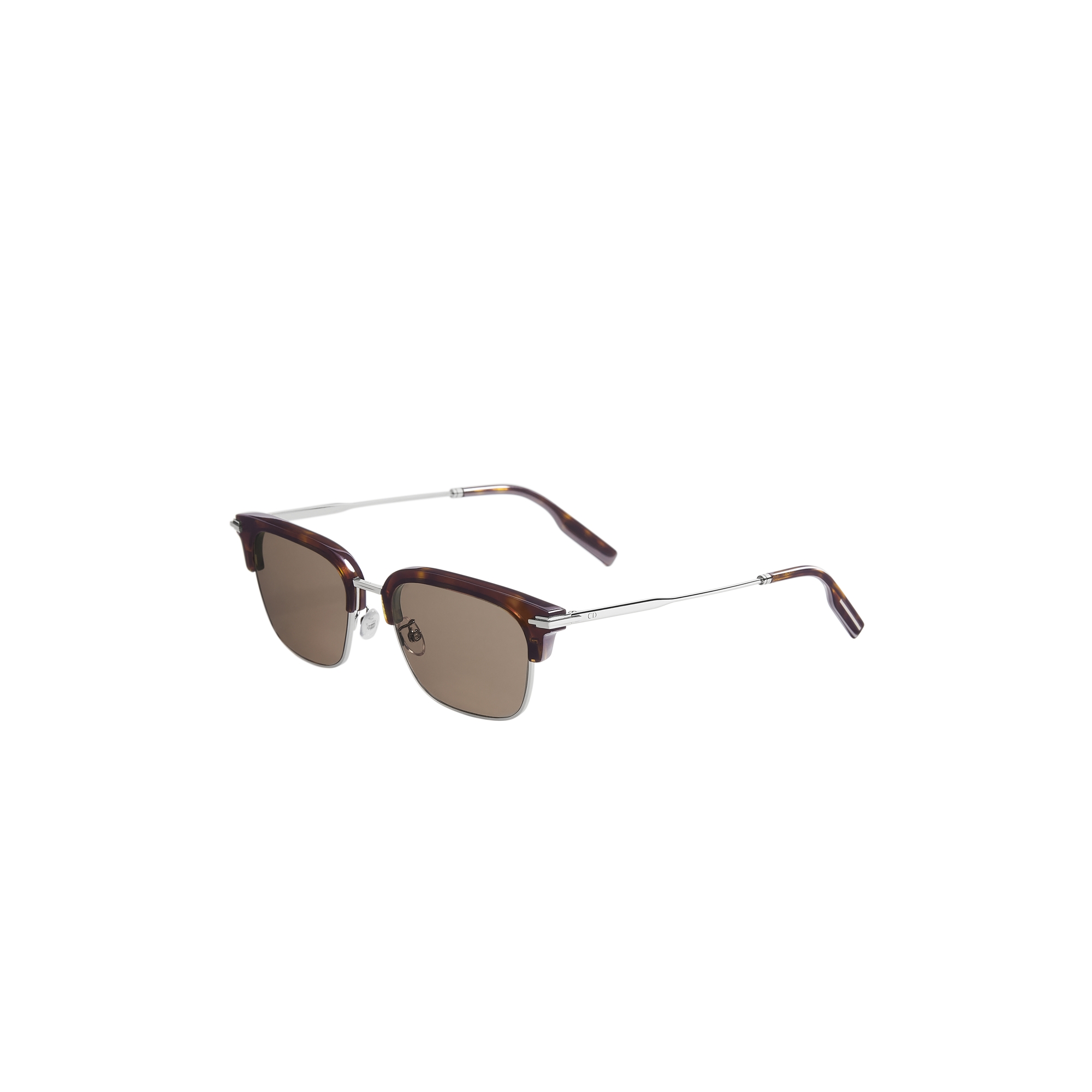  Brown Tortoiseshell-Effect Clubmaster Sunglasses
