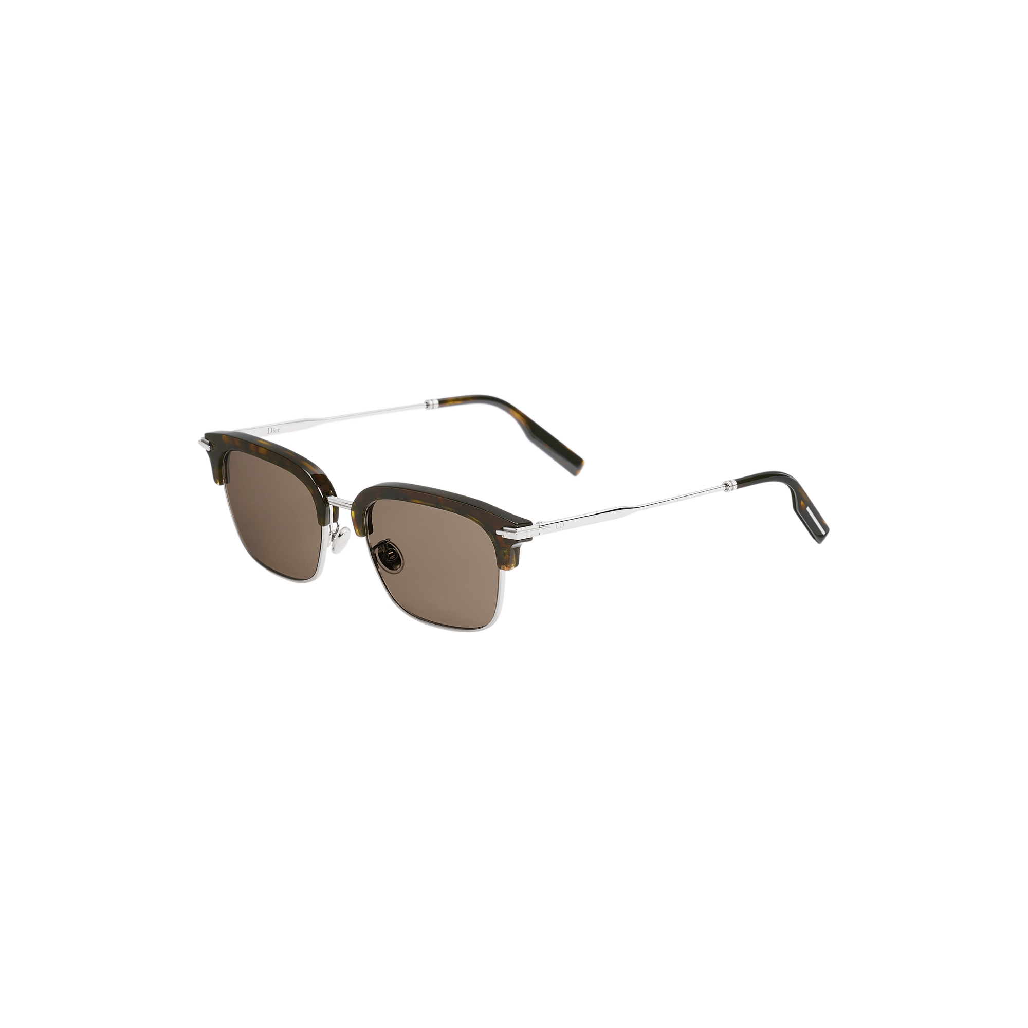  Brown Tortoiseshell-Effect Clubmaster Sunglasses