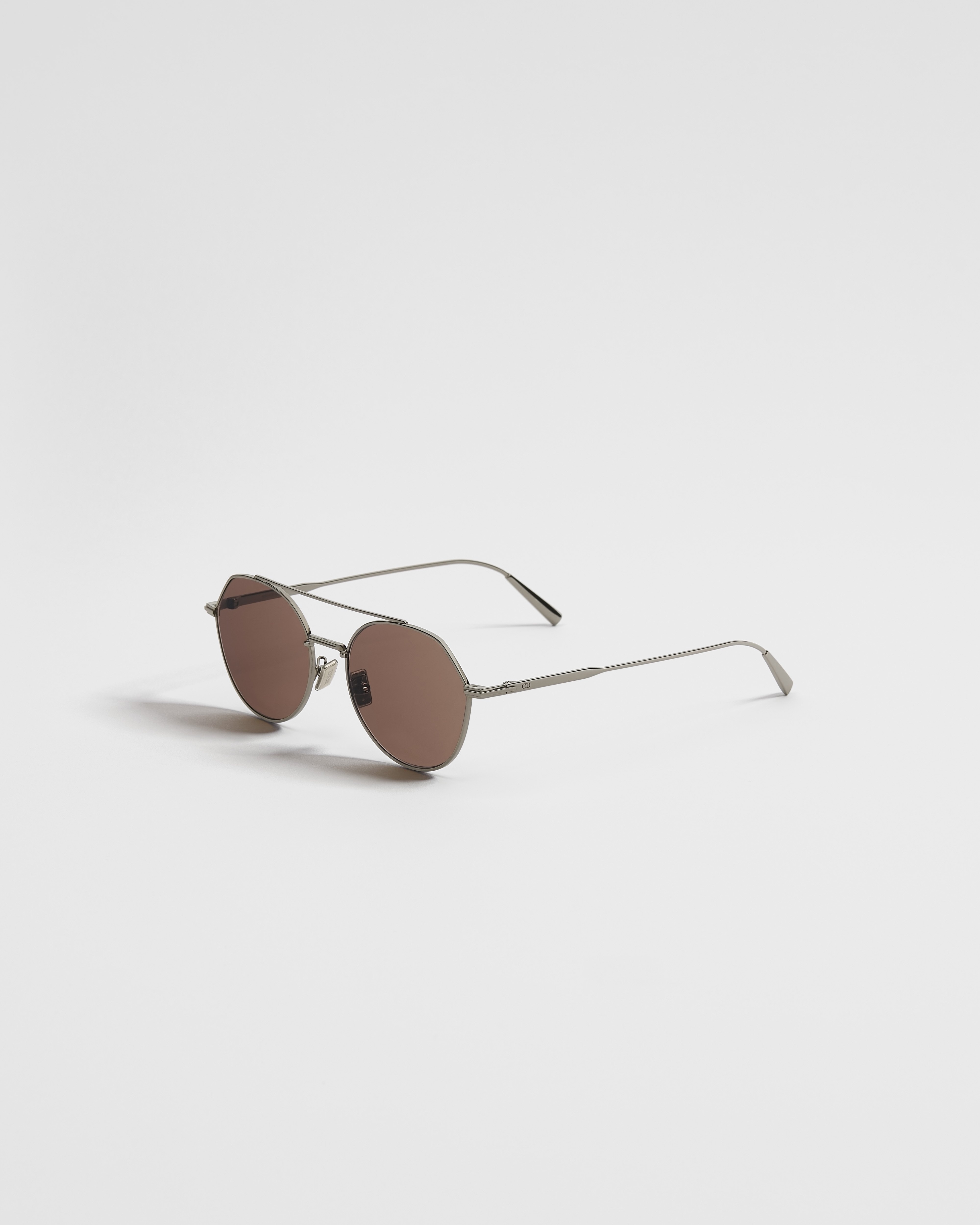 DiorBlackSuit R6U Brown Round Sunglasses