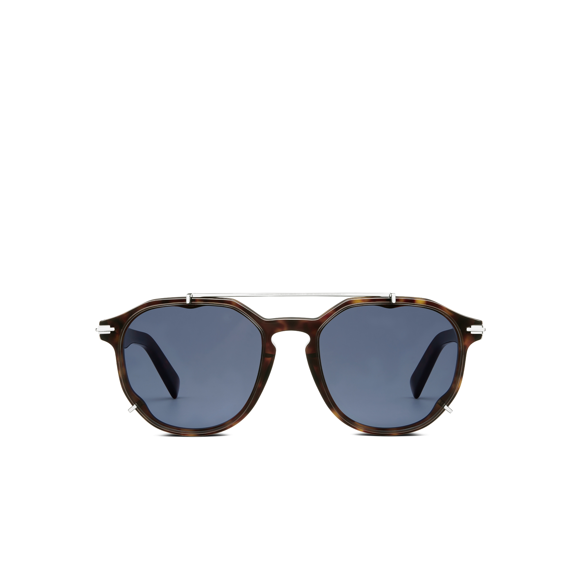 DiorBlacksuit RI Lunettes de soleil pantos effet écaille brun E01