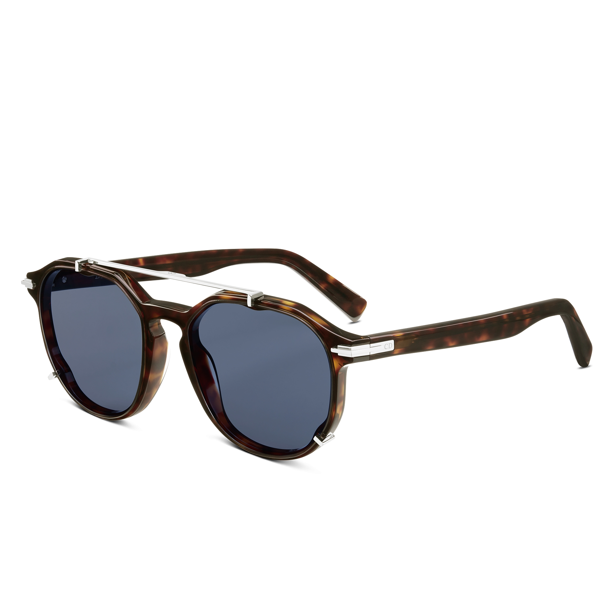 DiorBlackSuit RI Brown Tortoiseshell-Effect Pantos Sunglasses E03