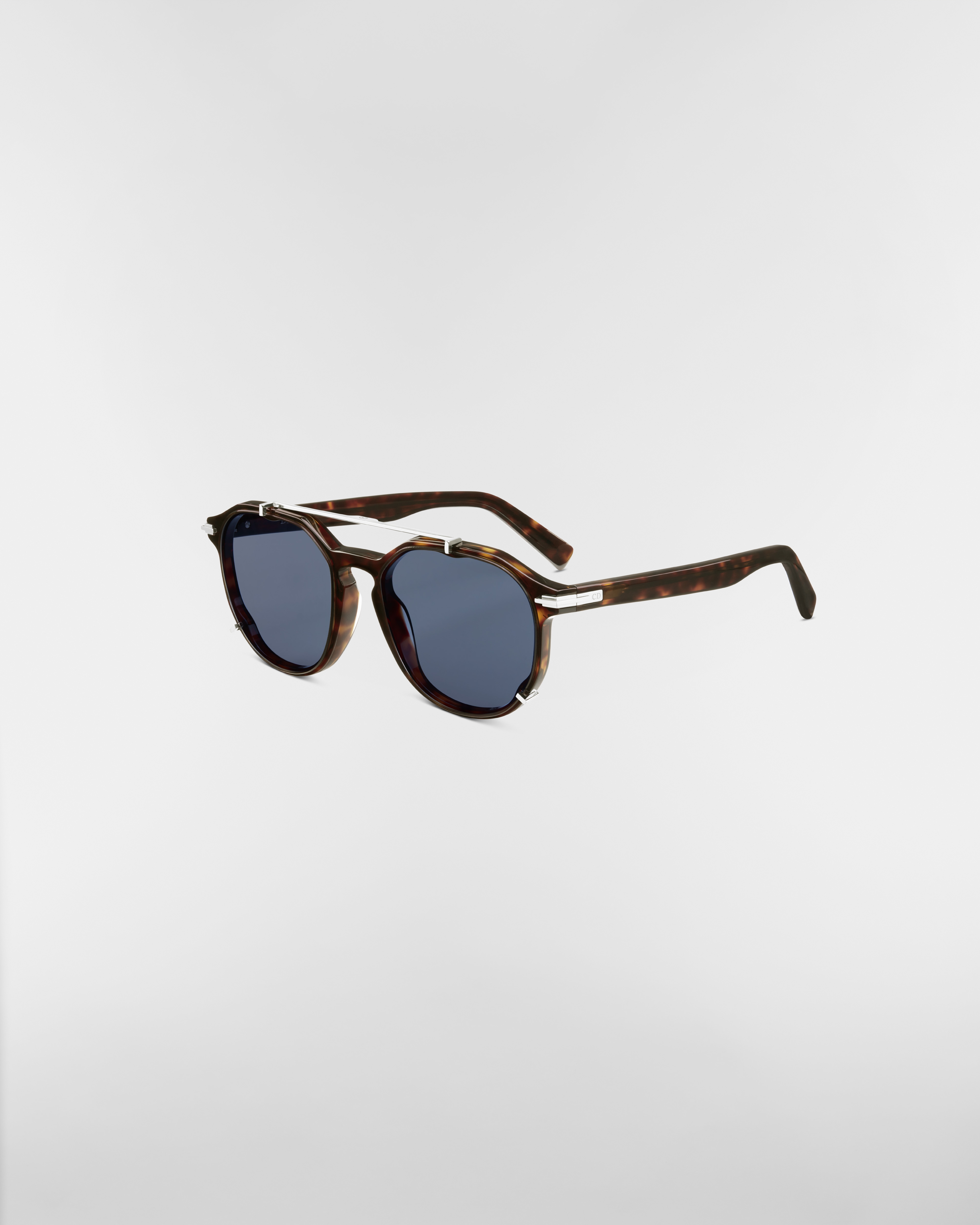 DiorBlackSuit RI Brown Tortoiseshell-Effect Pantos Sunglasses E03