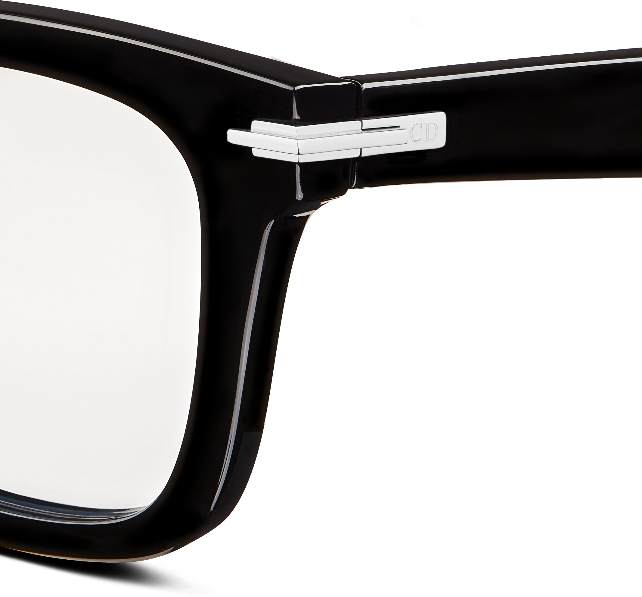 DiorBlackSuit S10I Lunettes carrees anti lumiere bleue noires DIOR
