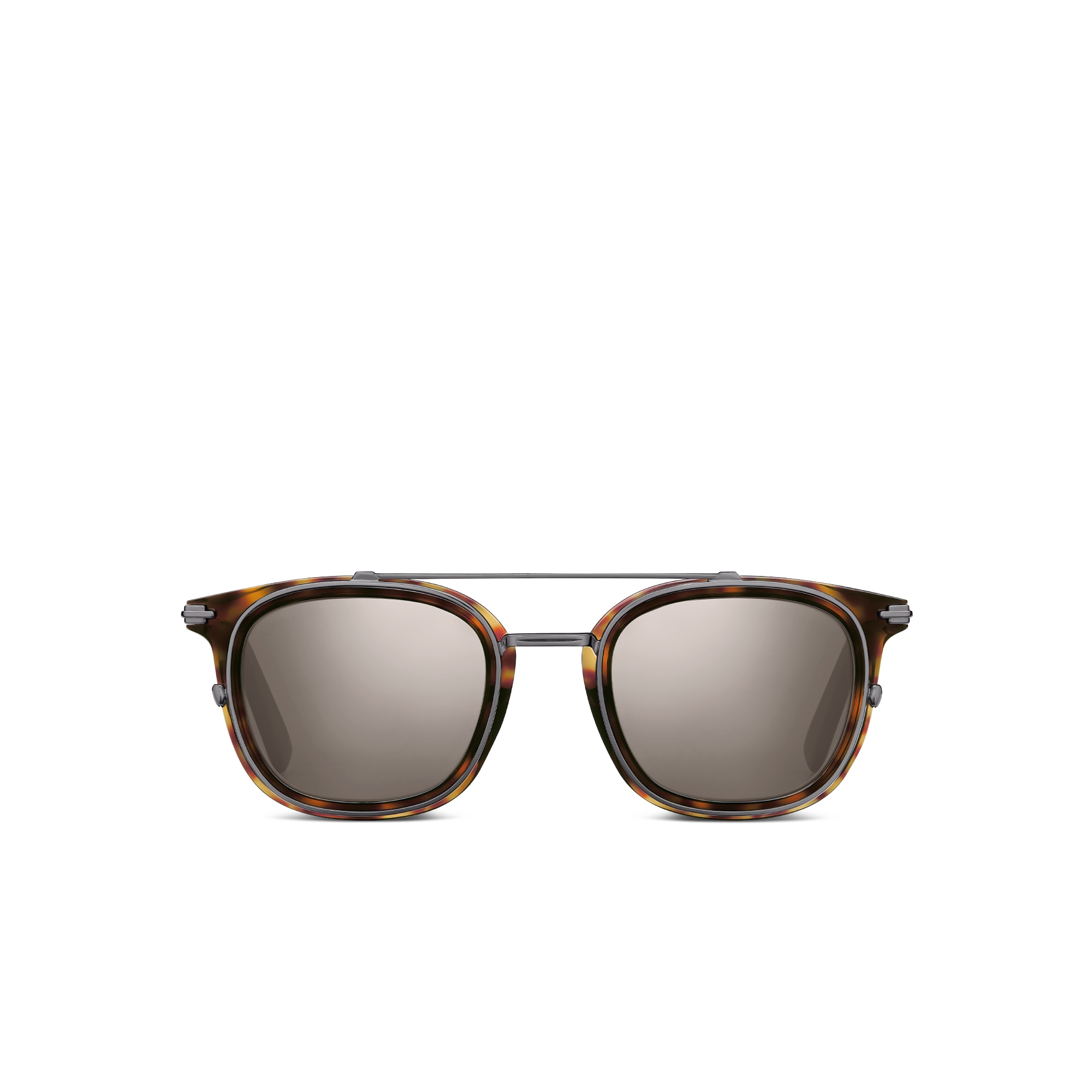 DiorBlackSuit S14I Bio-Acetate نظارات شمسية مربّعة بمظهر صدفة السلحفاة باللون البني E01