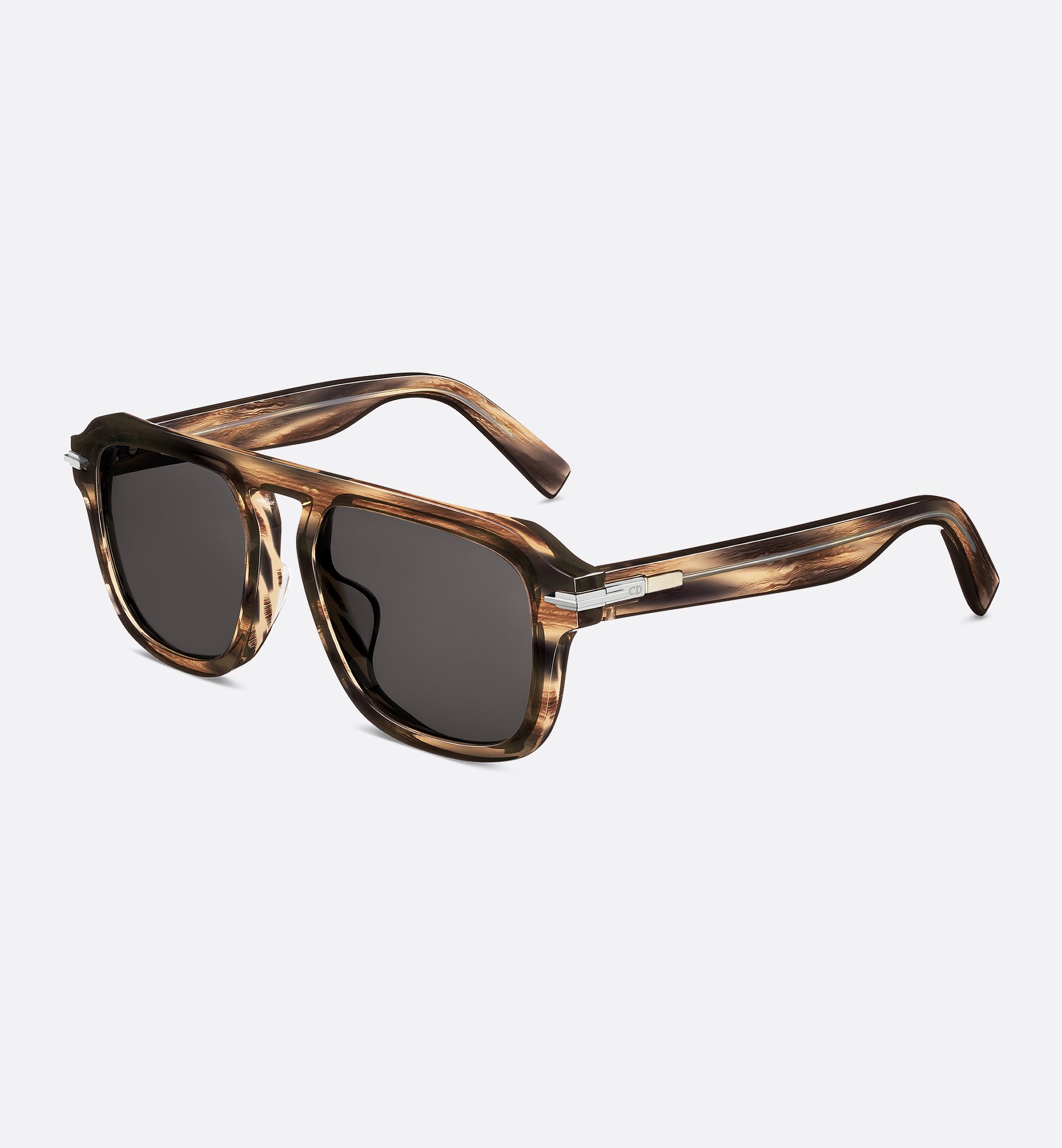 DiorBlackSuit S15F Brown Horn-Effect Square Sunglasses | DIOR DiorBlackSuit S15F Brown Horn-Effect Square Sunglasses | DIOR