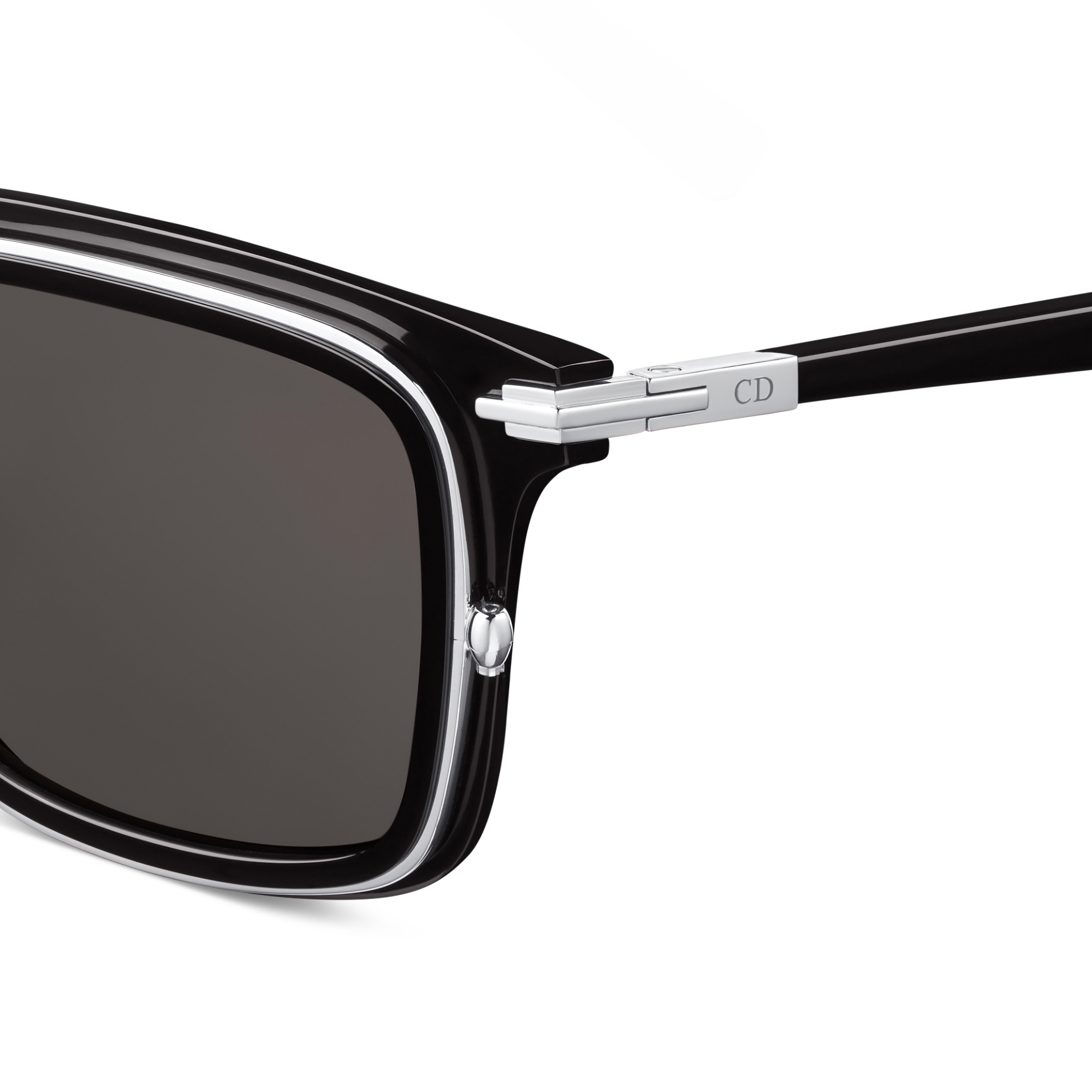 DiorBlackSuit S18F Black Rectangular Sunglasses E09
