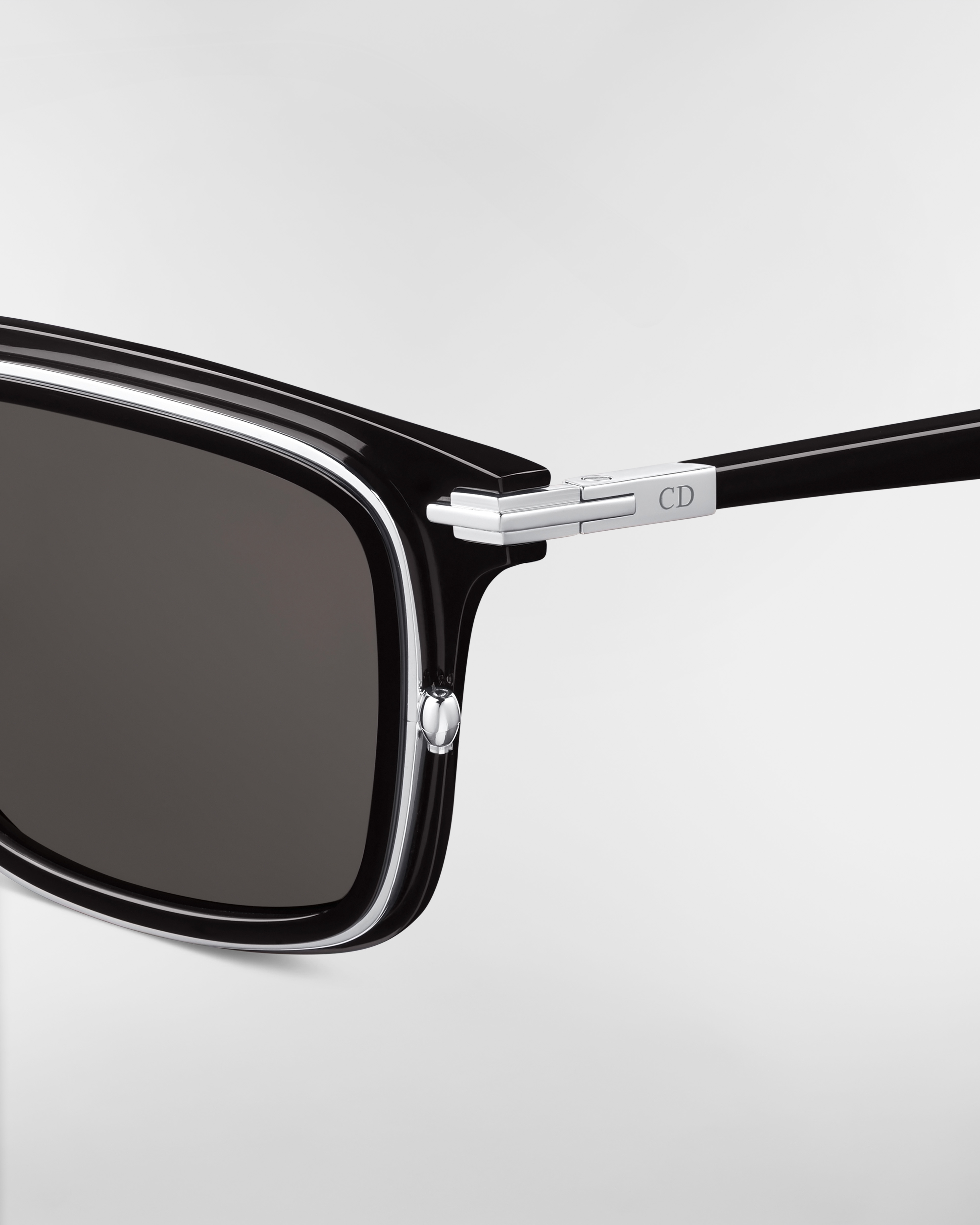 DiorBlackSuit S18F Black Rectangular Sunglasses E09