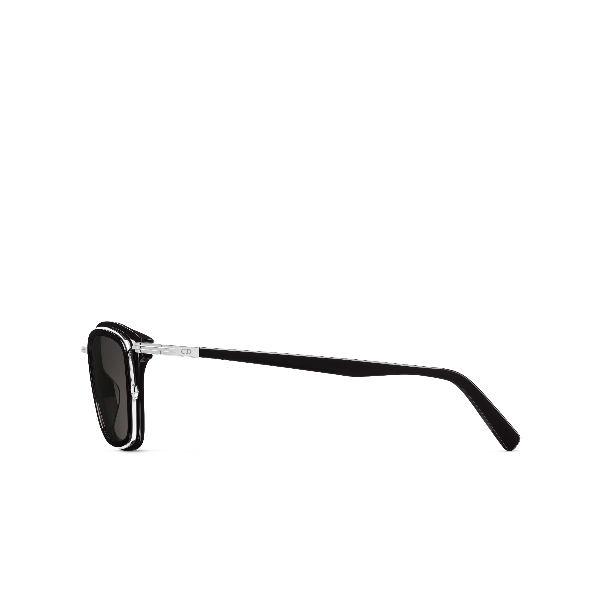DiorBlackSuit S18U Black Rectangular Sunglasses E02