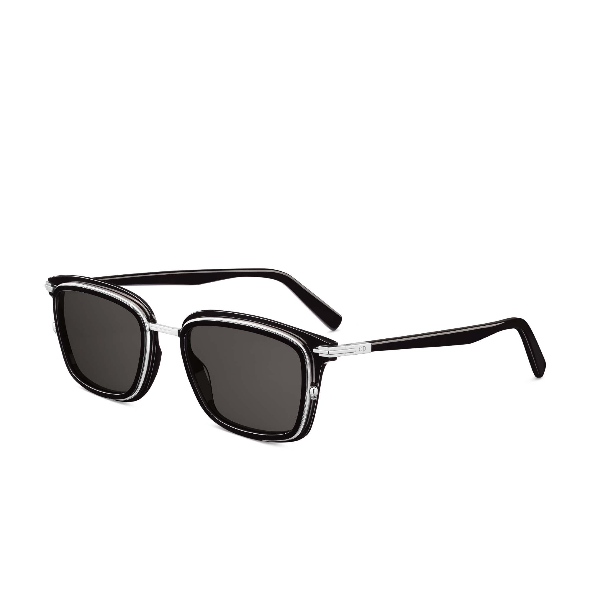DiorBlackSuit S18U Black Rectangular Sunglasses E03