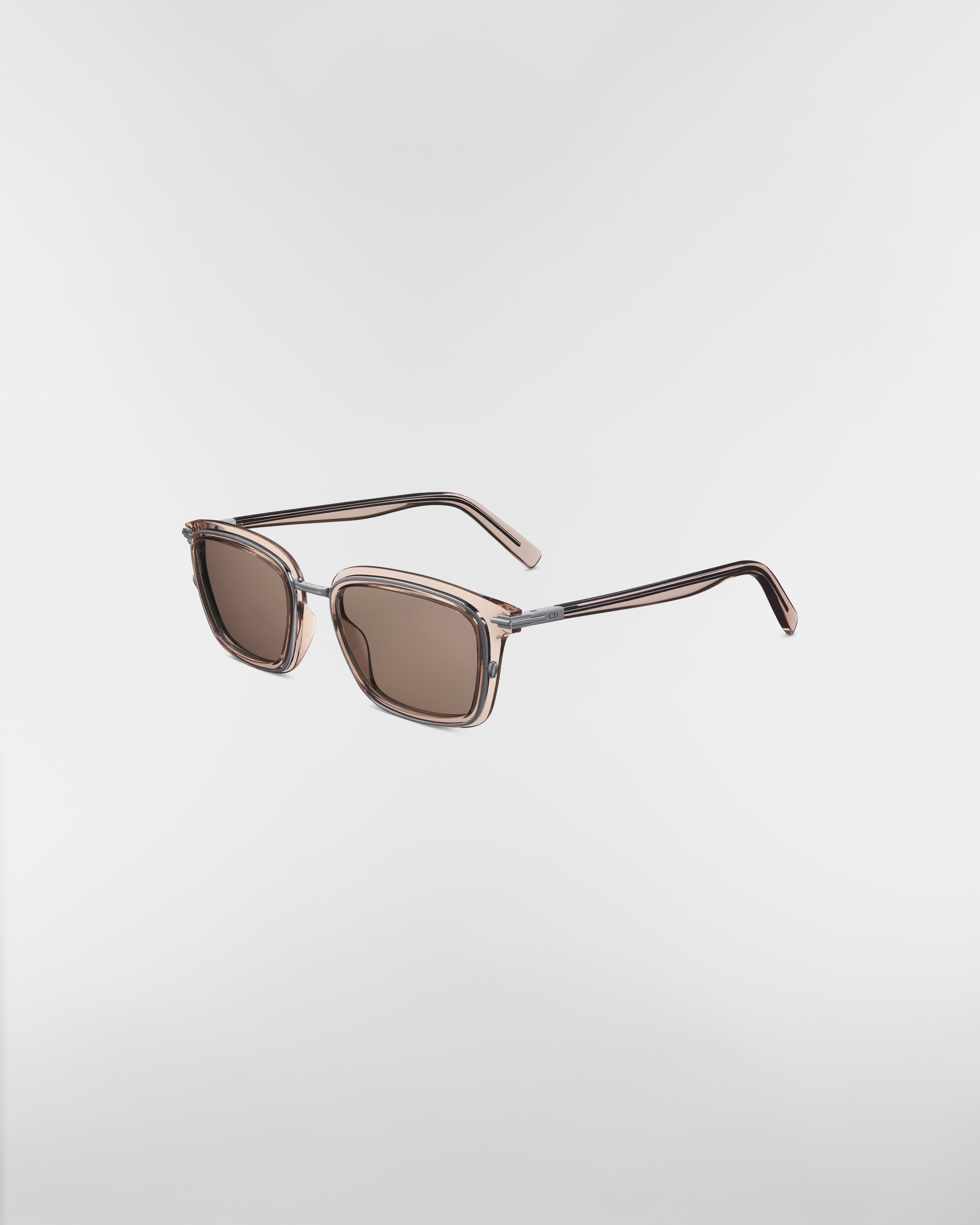 DiorBlackSuit S18U Gafas de sol rectangulares beige transparente E03