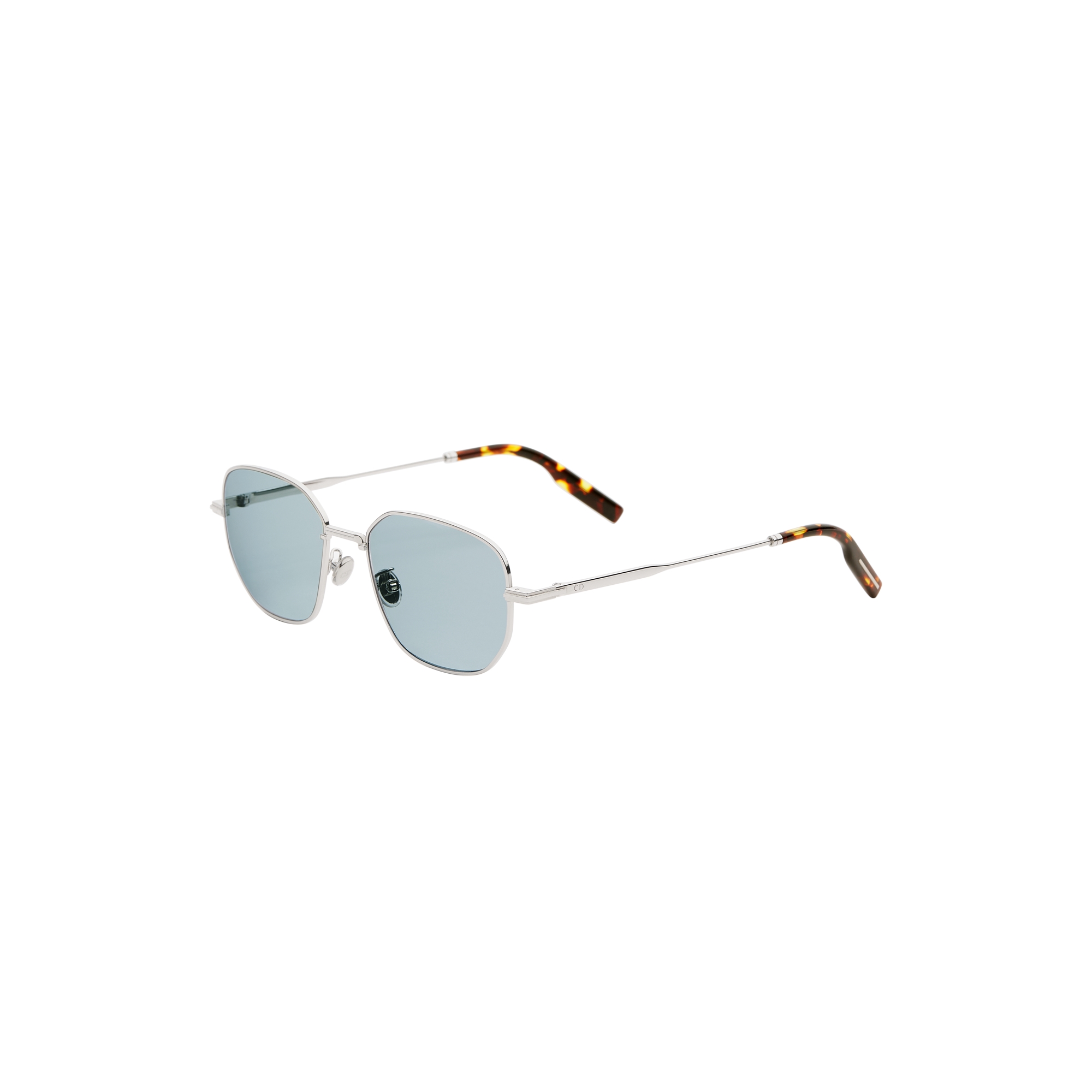  Quadratische Sonnenbrille in Hellblau