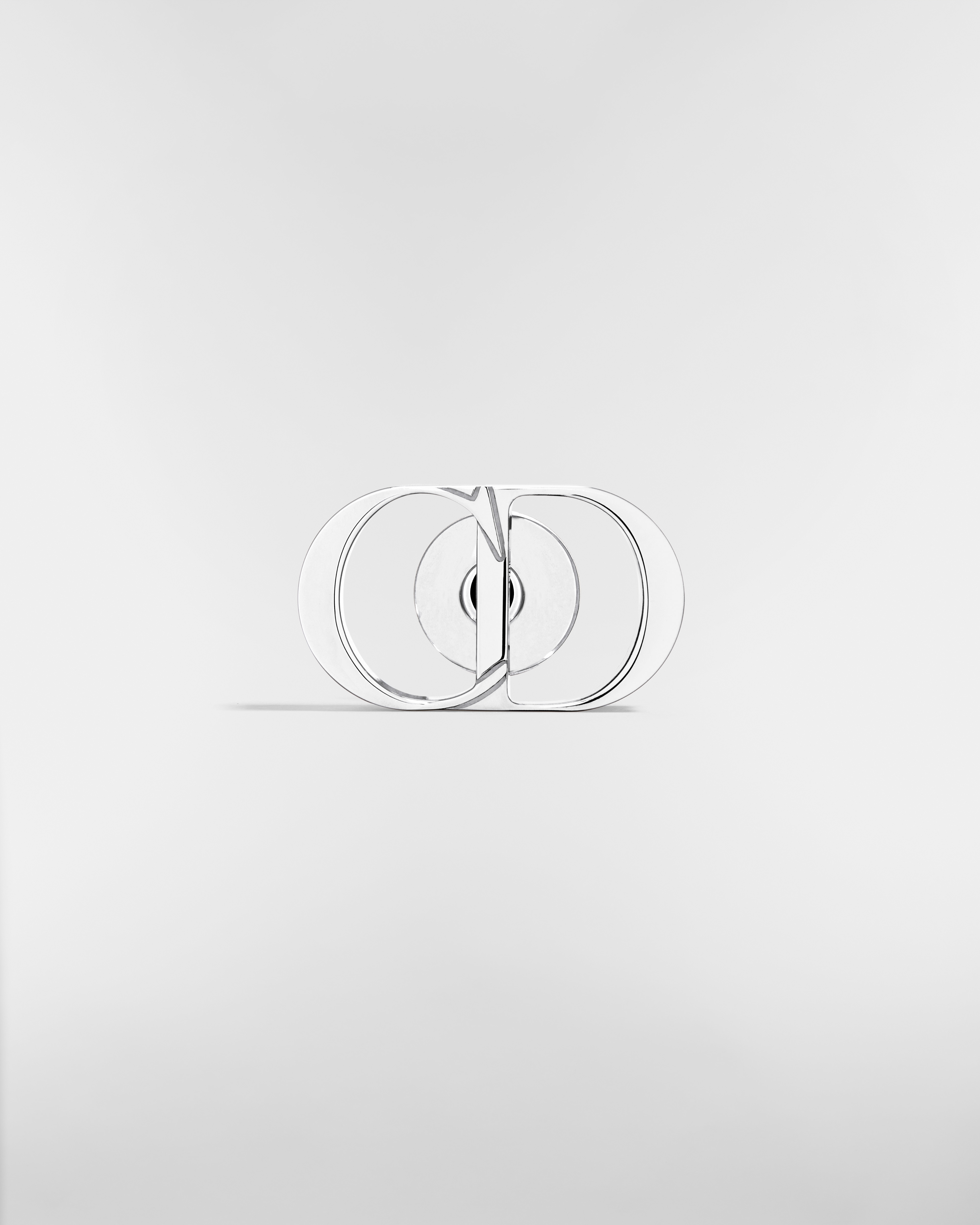 CD Icon Brooch Silver E01