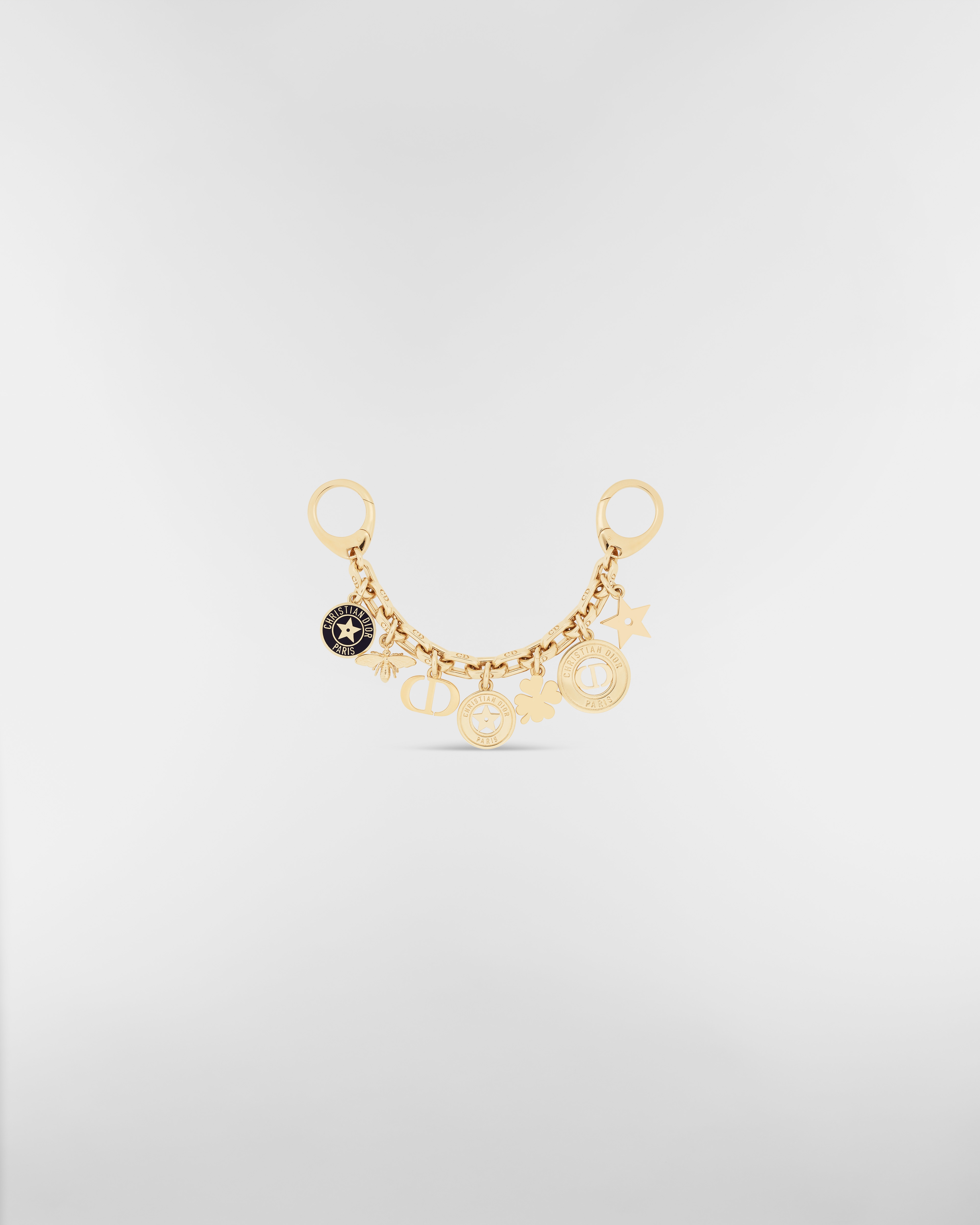 30 Montaigne 백 참 골드 피니시 메탈 & 블랙 래커 E01