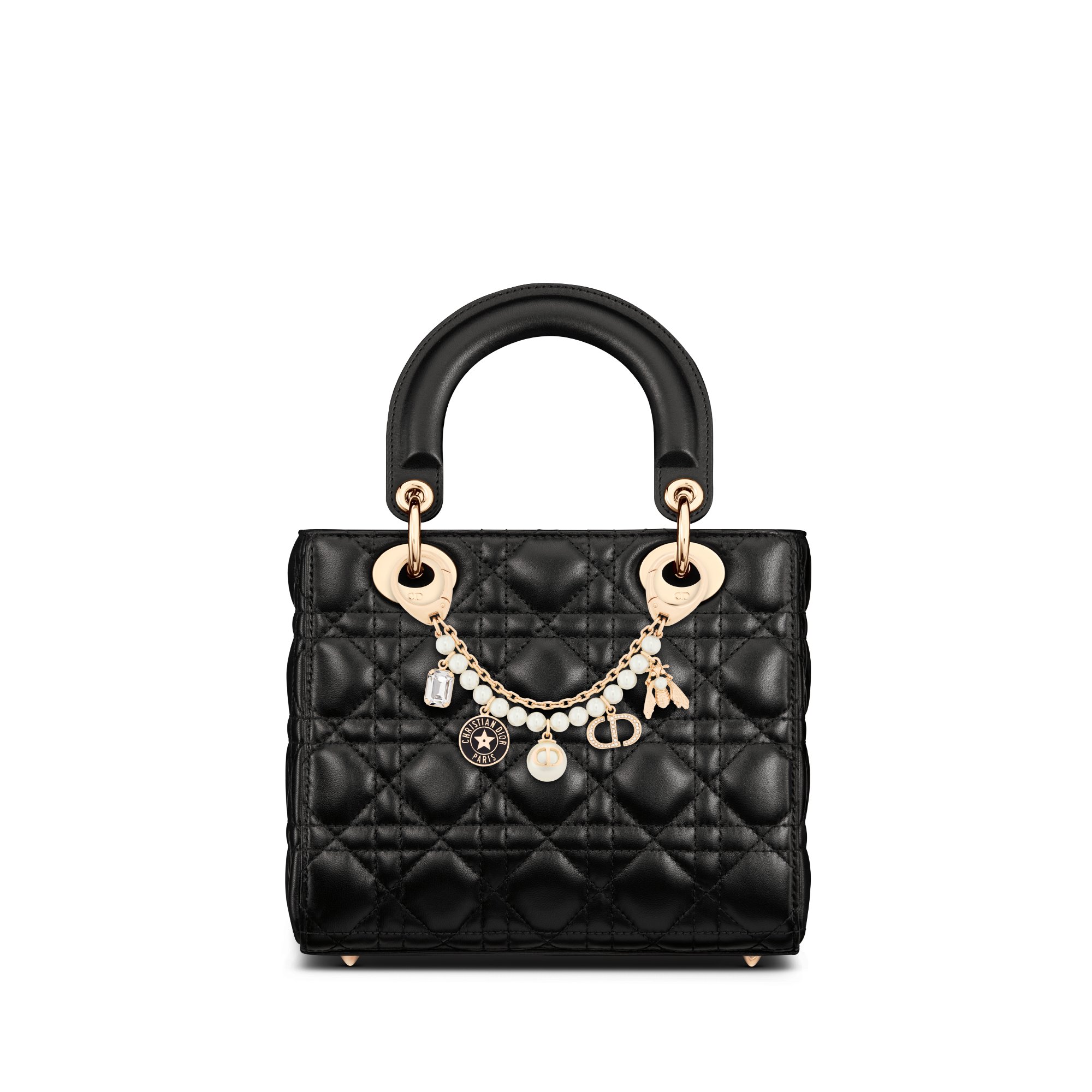 DIOR | Petit CD バッグ ジュエリー メタル・レジンパール・クリスタル・ラッカー