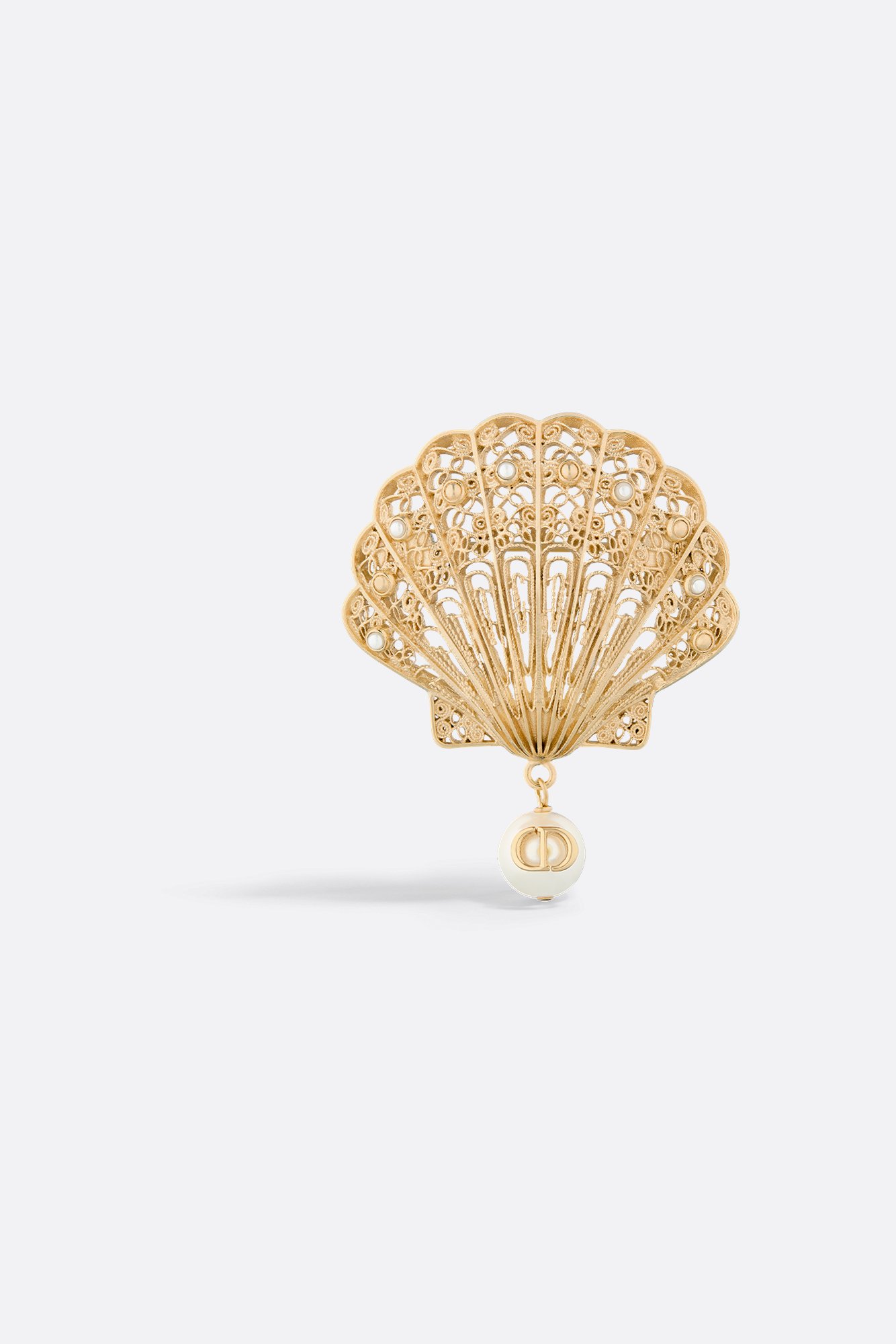 Dior Cabinet de Curiosités Brooch Gold-Finish Metal and a Dior Cabinet de Curiosités Brooch Gold-Finish Metal and a