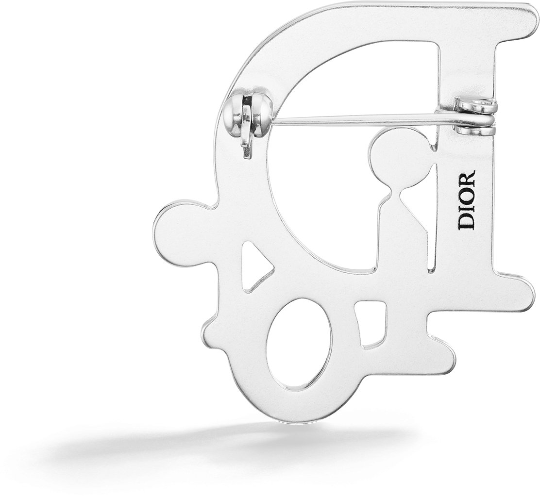 Dior Oblique Brooch Back view