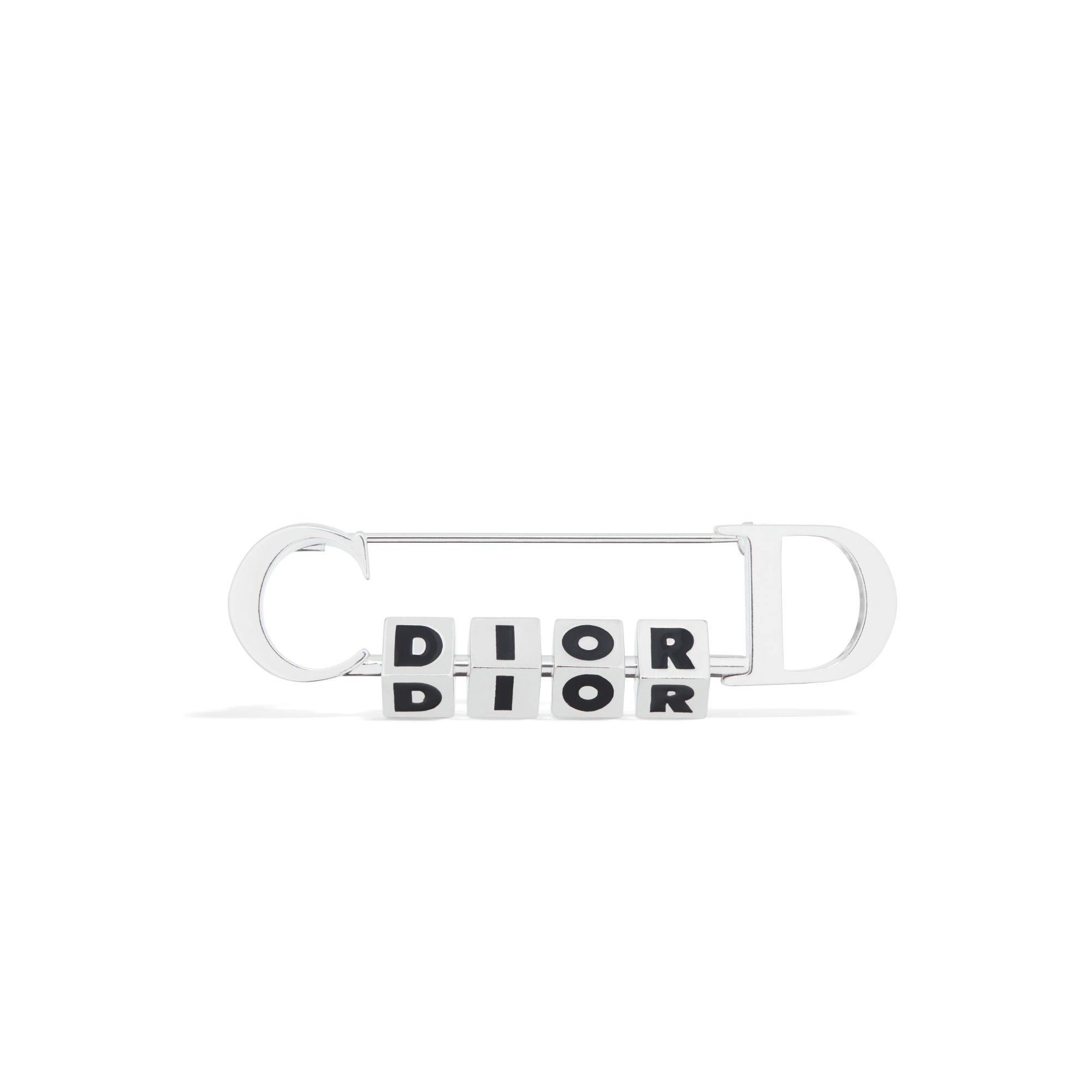 DIORブローチ 大人気 】DIOR ☆CD ICON ブローチ☆シルバー (Dior