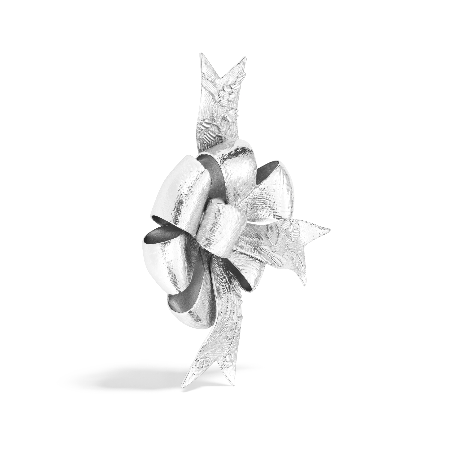 CD Icon Bow Brooch