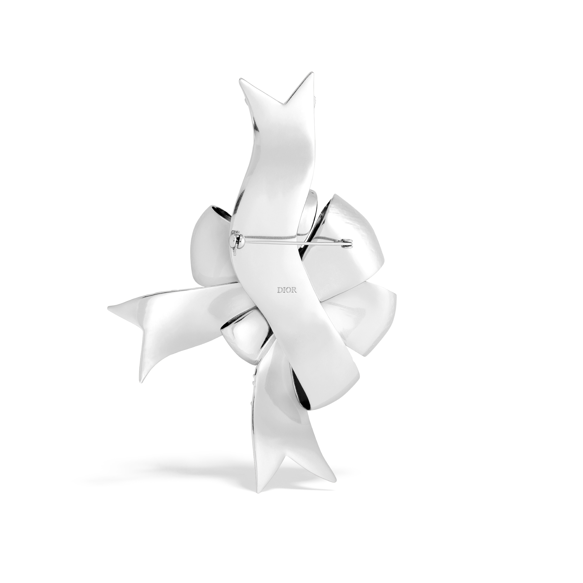 CD Icon ボウ ブローチ 真鍮 E08