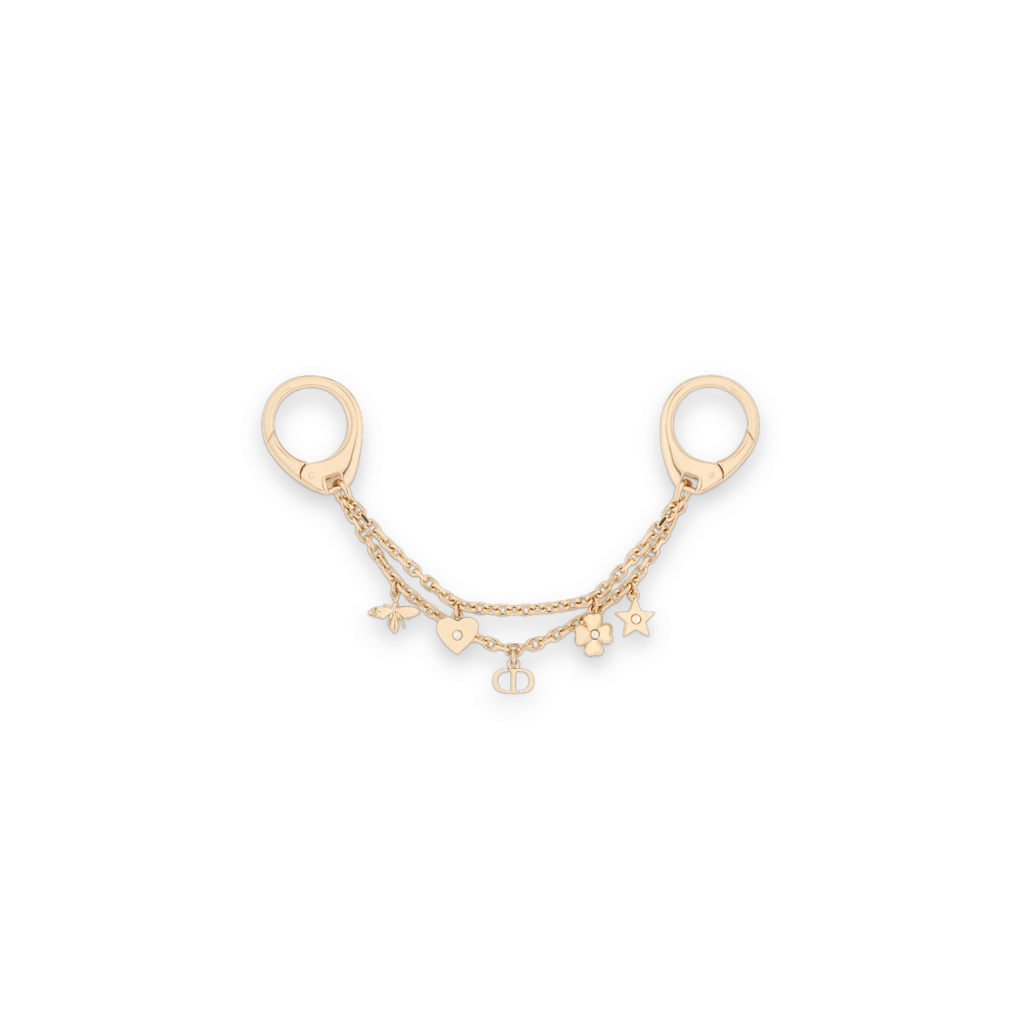 Dior アルファベットチャーム ブローチ DIOR | Le Nœud de Dior バッグチャーム メタル・レジンパール・クリスタル