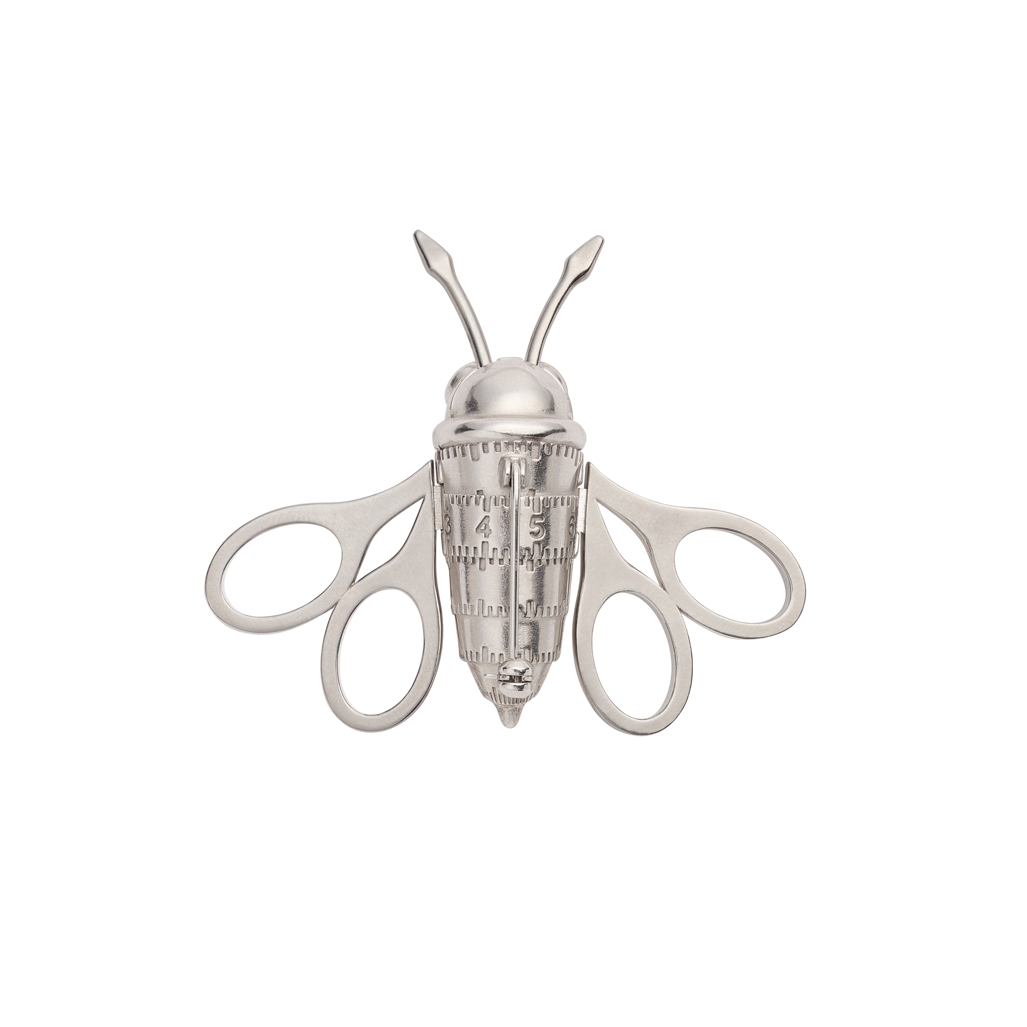 Dior Couture Charms Bee Brooch Silver E08