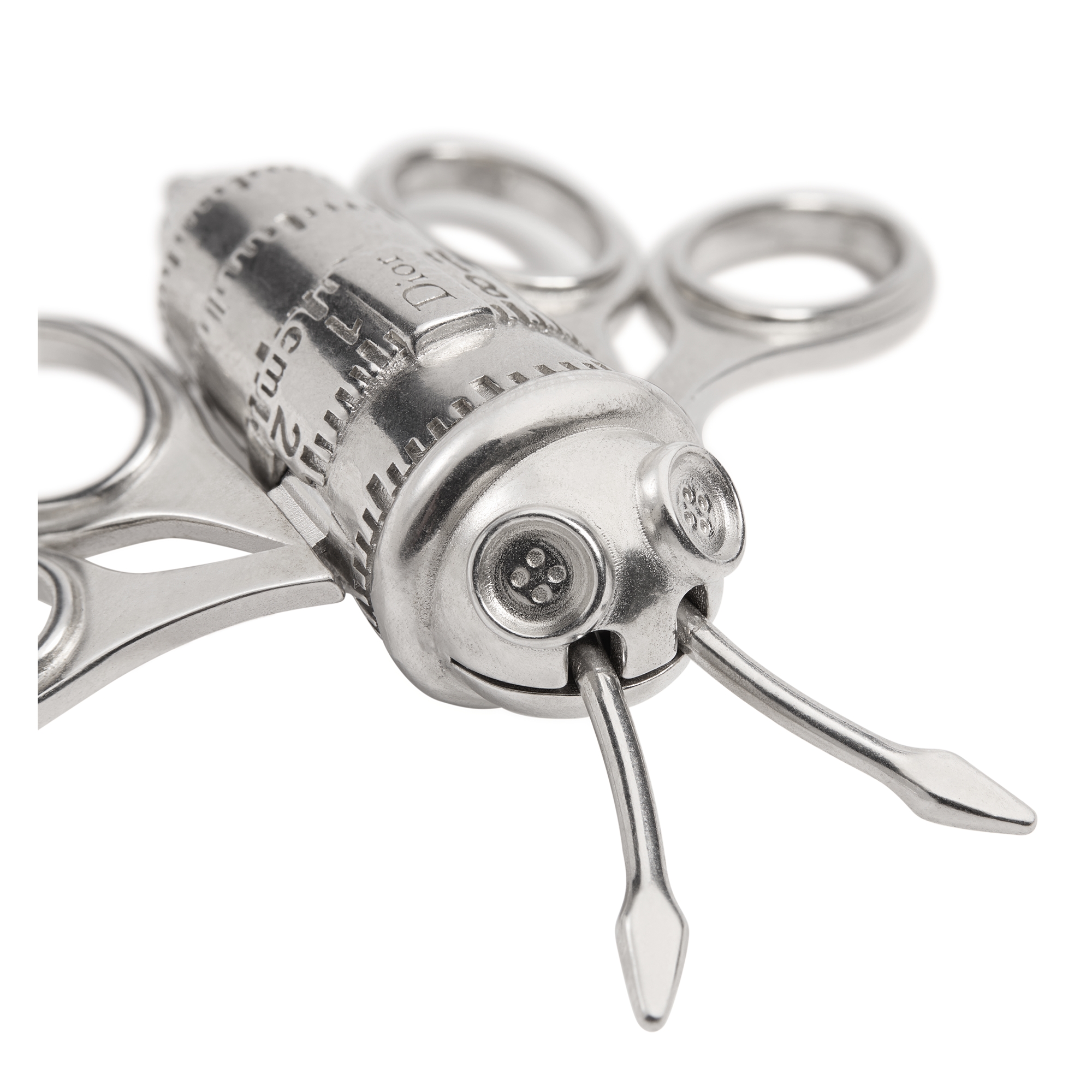 Dior Couture Charms Bee Brooch Silver E09