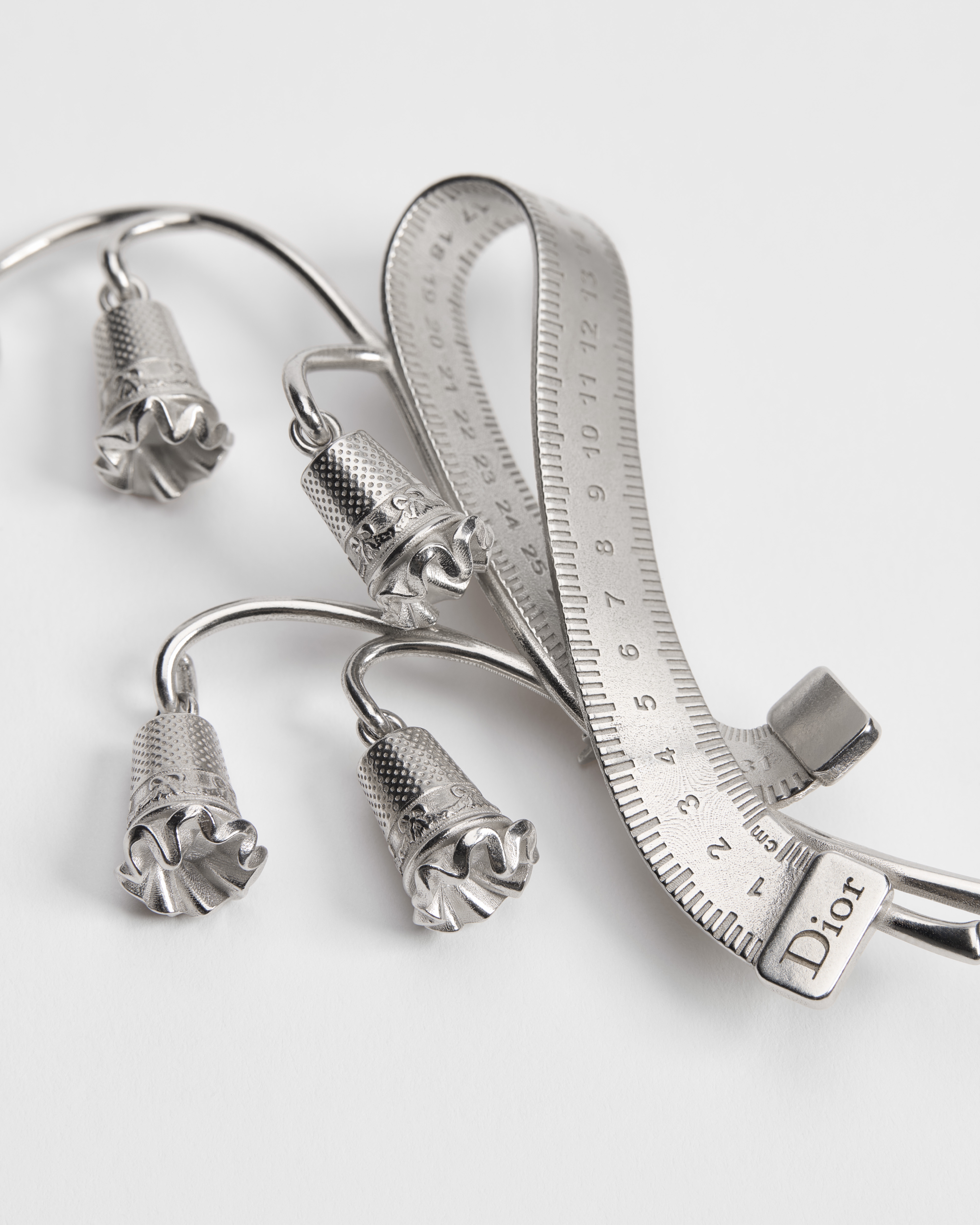 Broche muguet Dior Couture Charms Argent E09