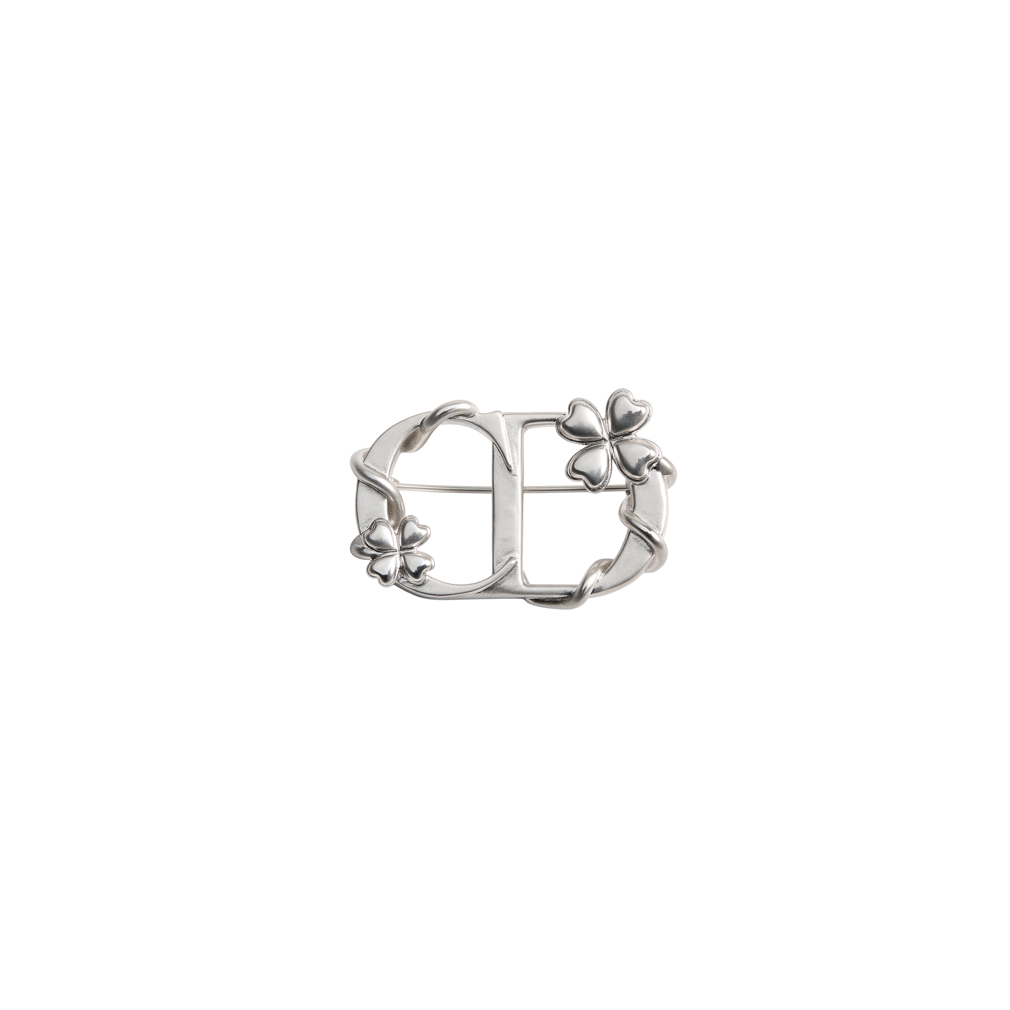 Dior Trèfle Brooch Silver-Finish Brass E01