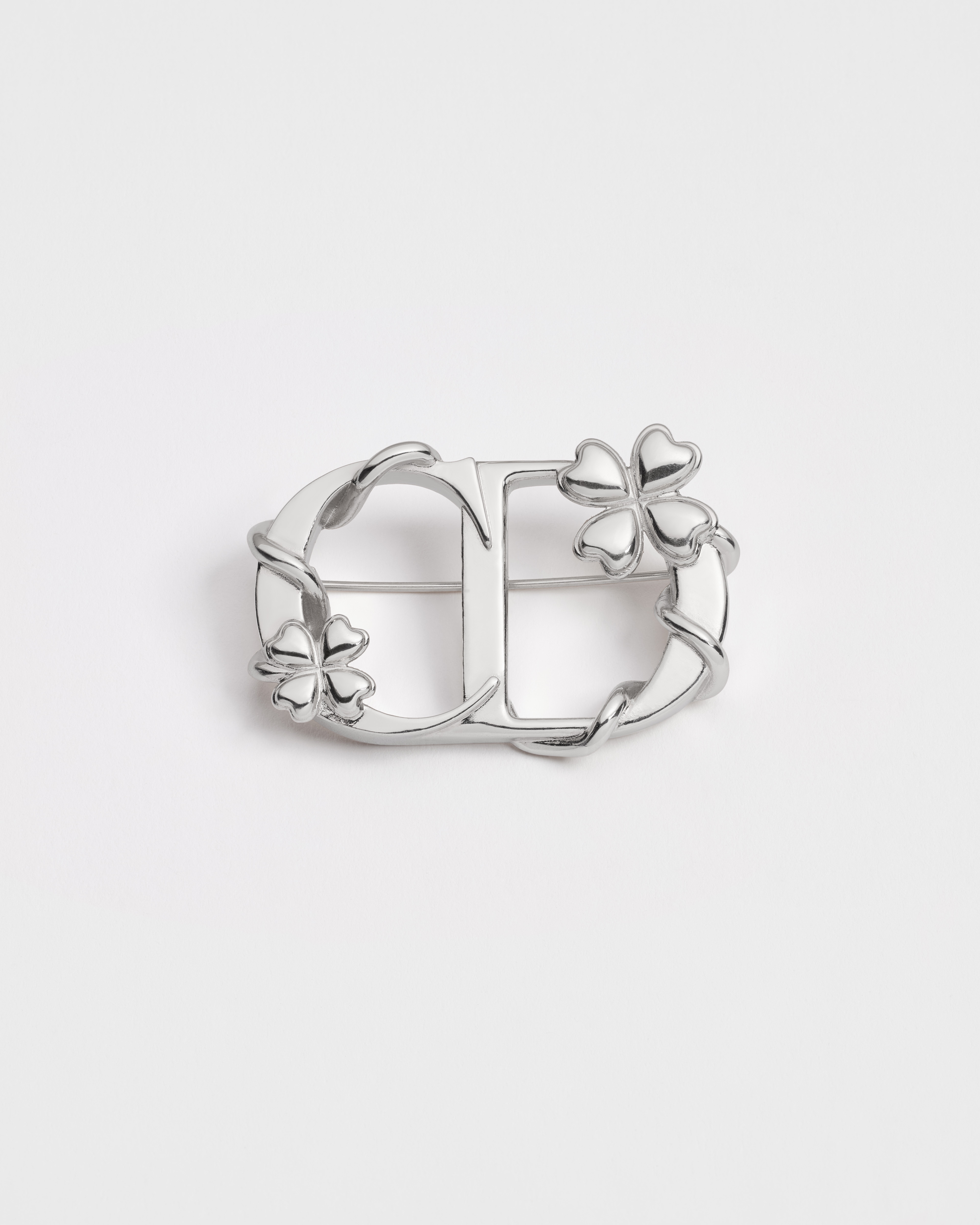 Dior Trèfle Brooch Silver-Finish Brass E01