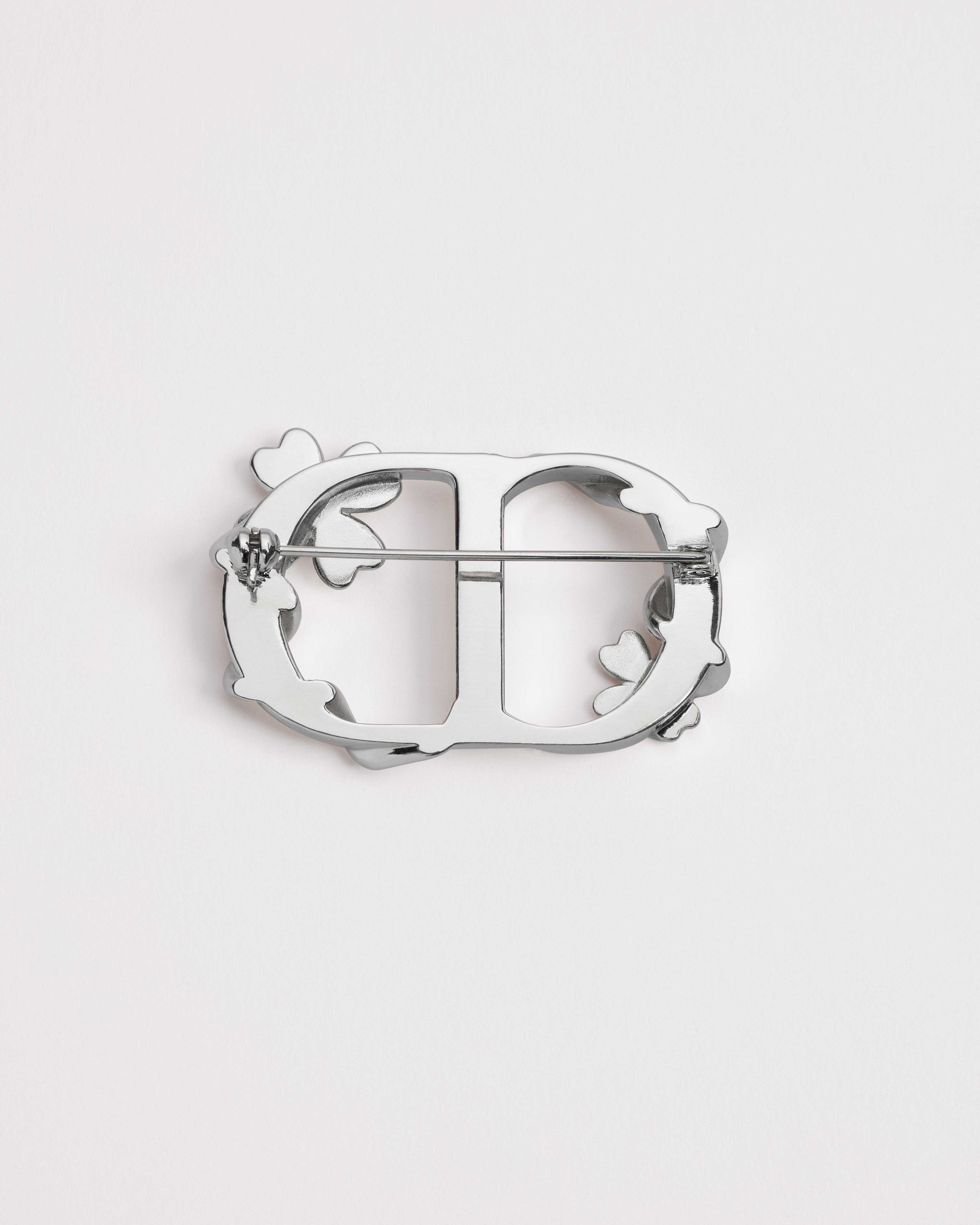 Dior Trèfle Brooch Silver-Finish Brass E08