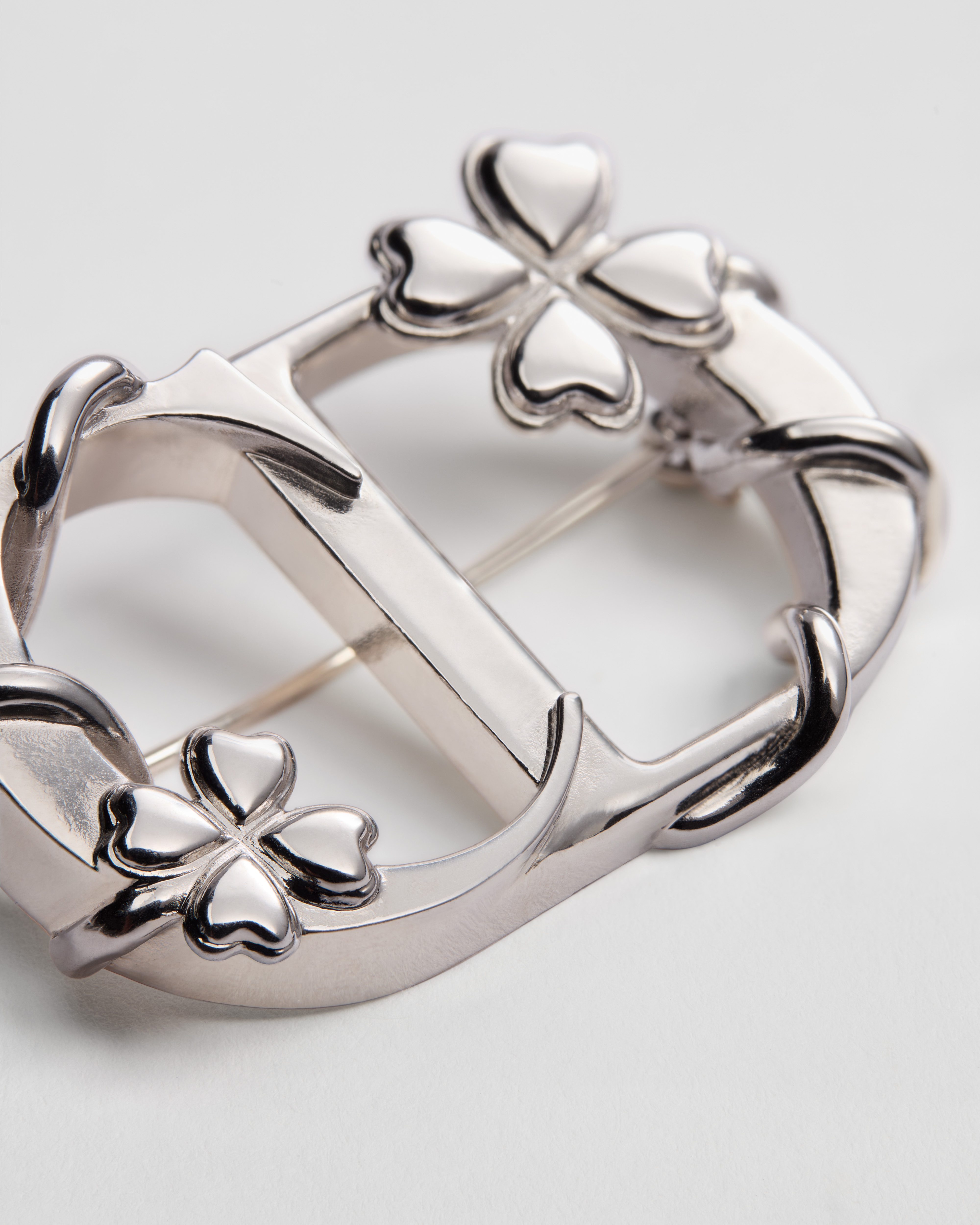 Dior Trèfle Brooch Silver-Finish Brass E09