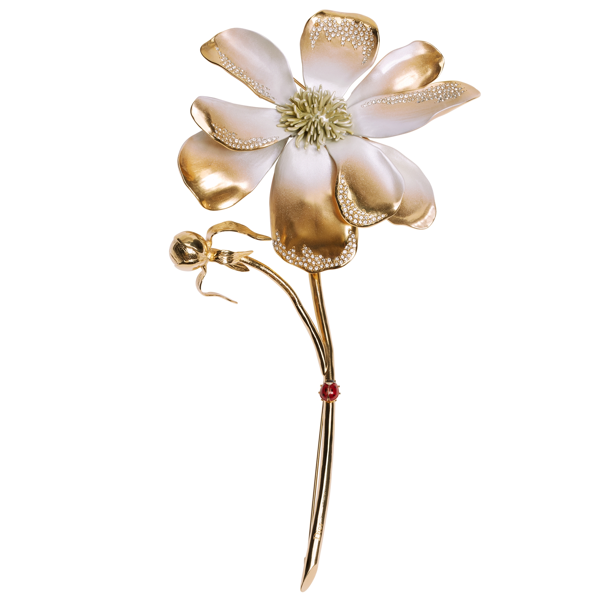 DIOR | Dior en Flowers ブローチ メタル・クリスタル・ラッカー