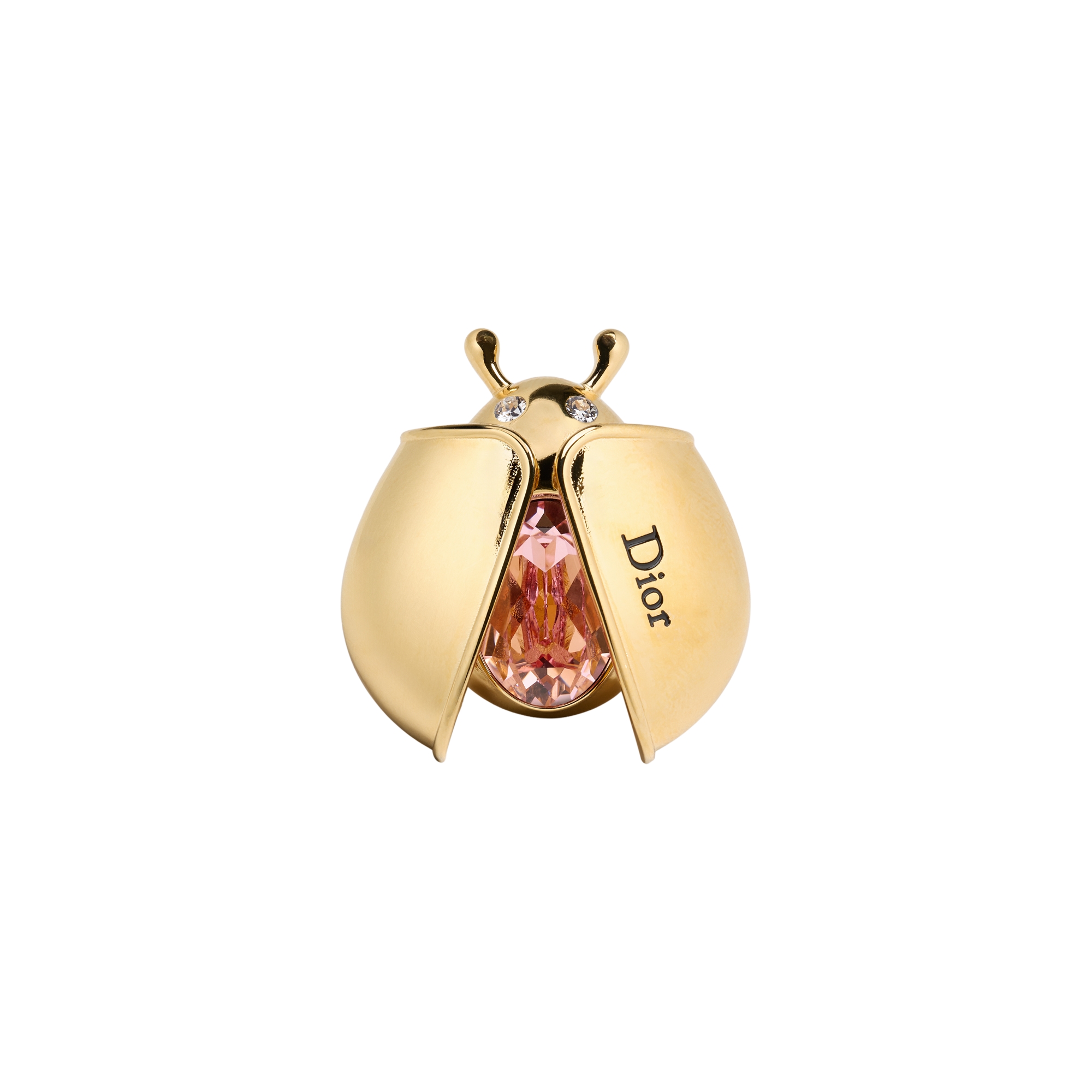 Dior Lady Spark Brooch Gold-Finish Metal, Crystals and Pink