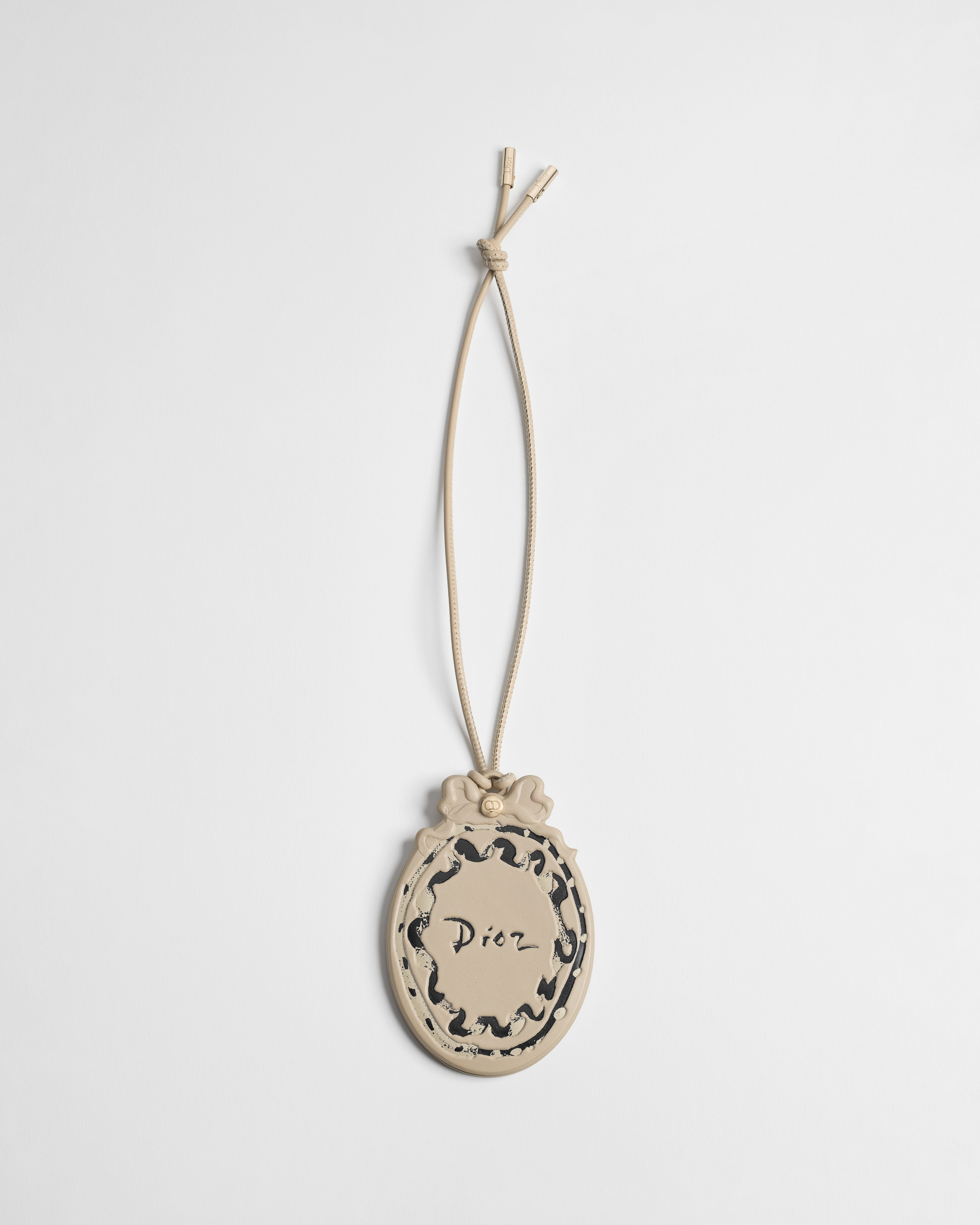 Dioriviera Dior Médaillon Bag Charm Gold-Finish Metal, Trench Calfskin and Lambskin E01