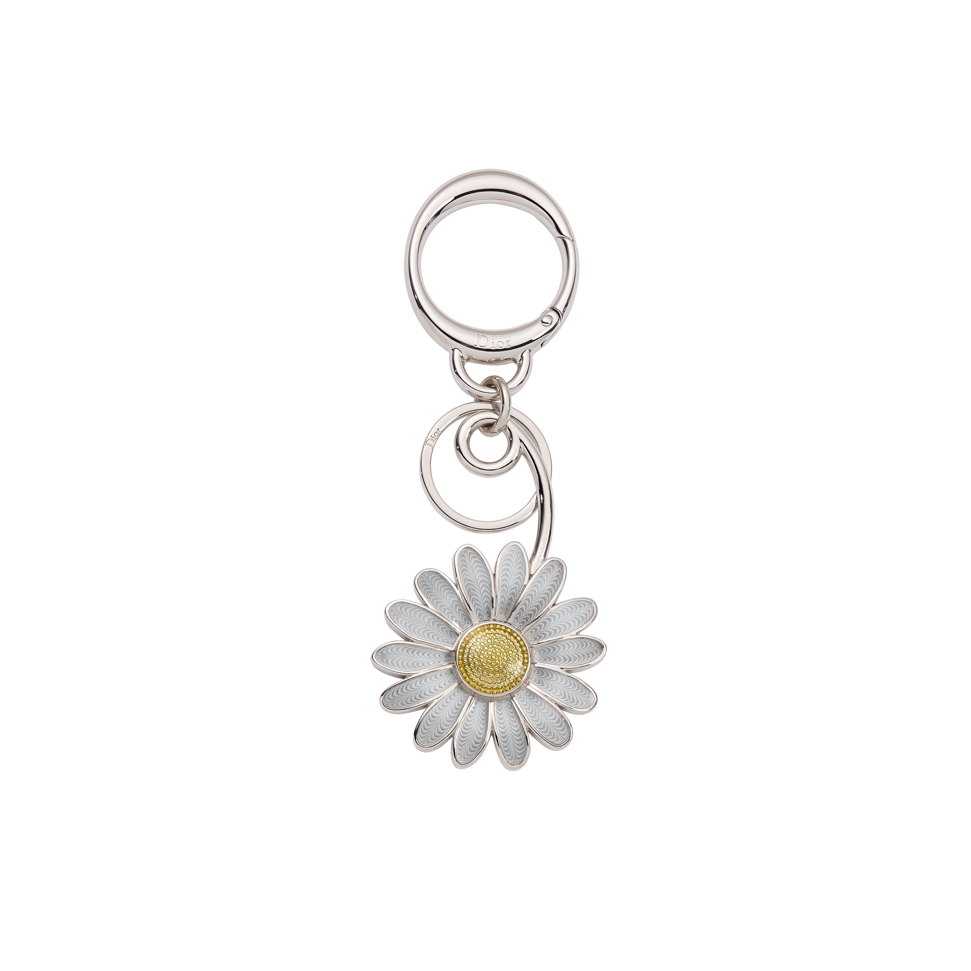 Jardin d'Atelier Dior Bag Charm Silver-Finish Metal with White and