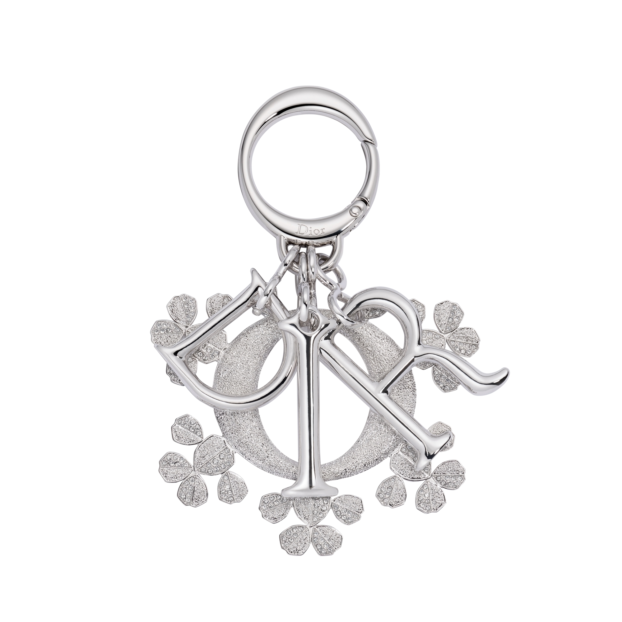 DiorAlps Dior Swing Bag Charm Silver-Finish Metal and Crystals