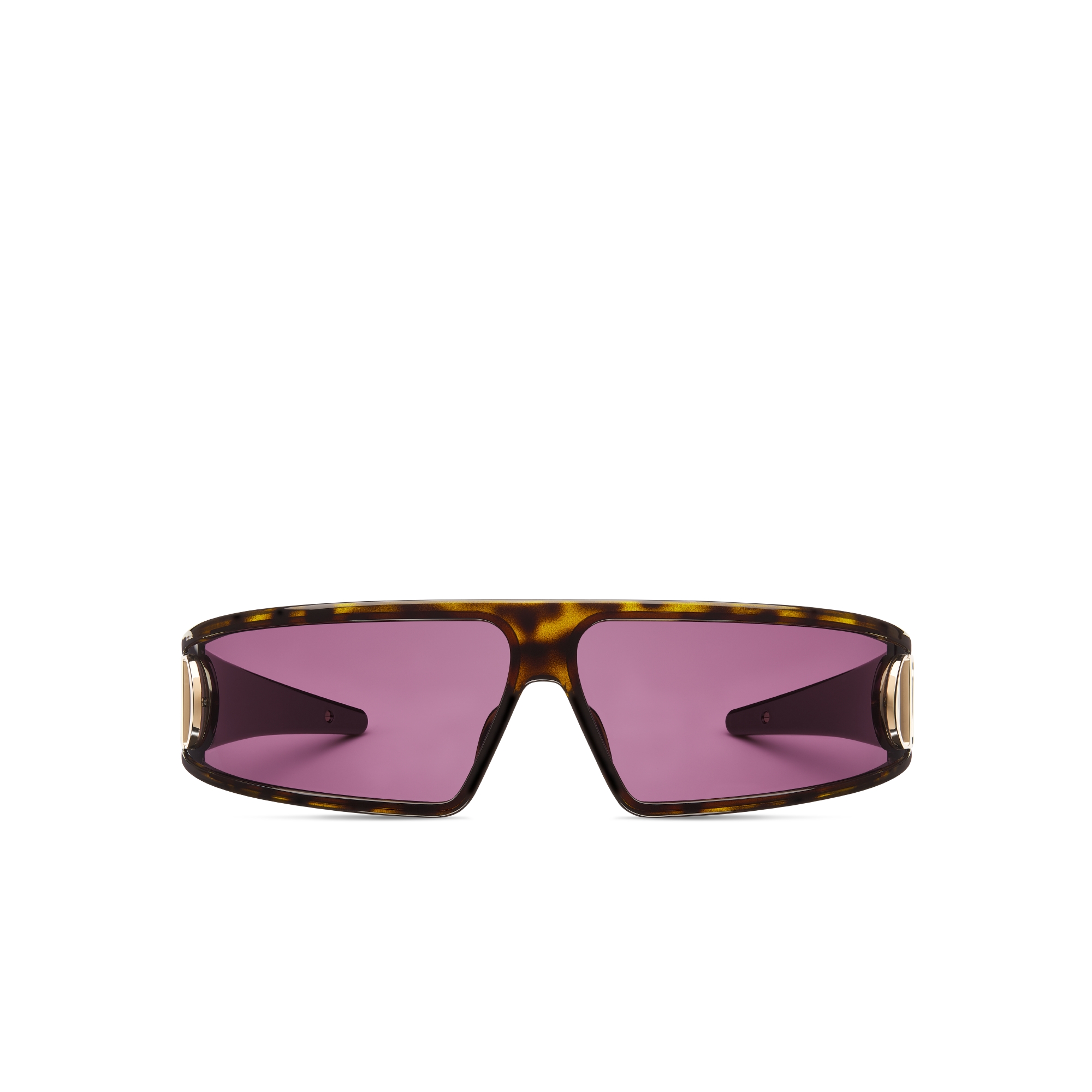 VeryDior M1U Deep Brown Tortoiseshell-Effect Mask Sunglasses E01