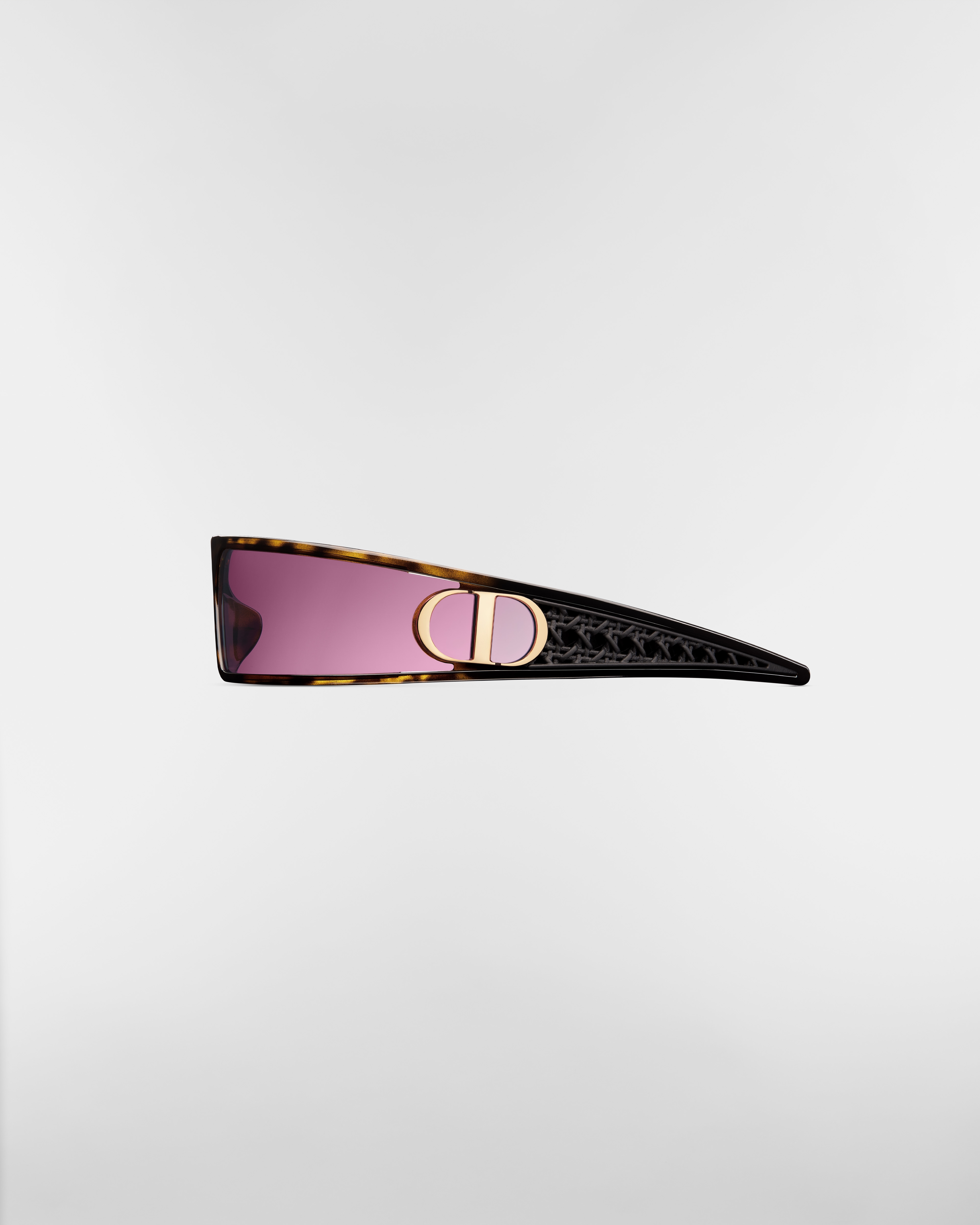 VeryDior M1U Deep Brown Tortoiseshell-Effect Mask Sunglasses E02