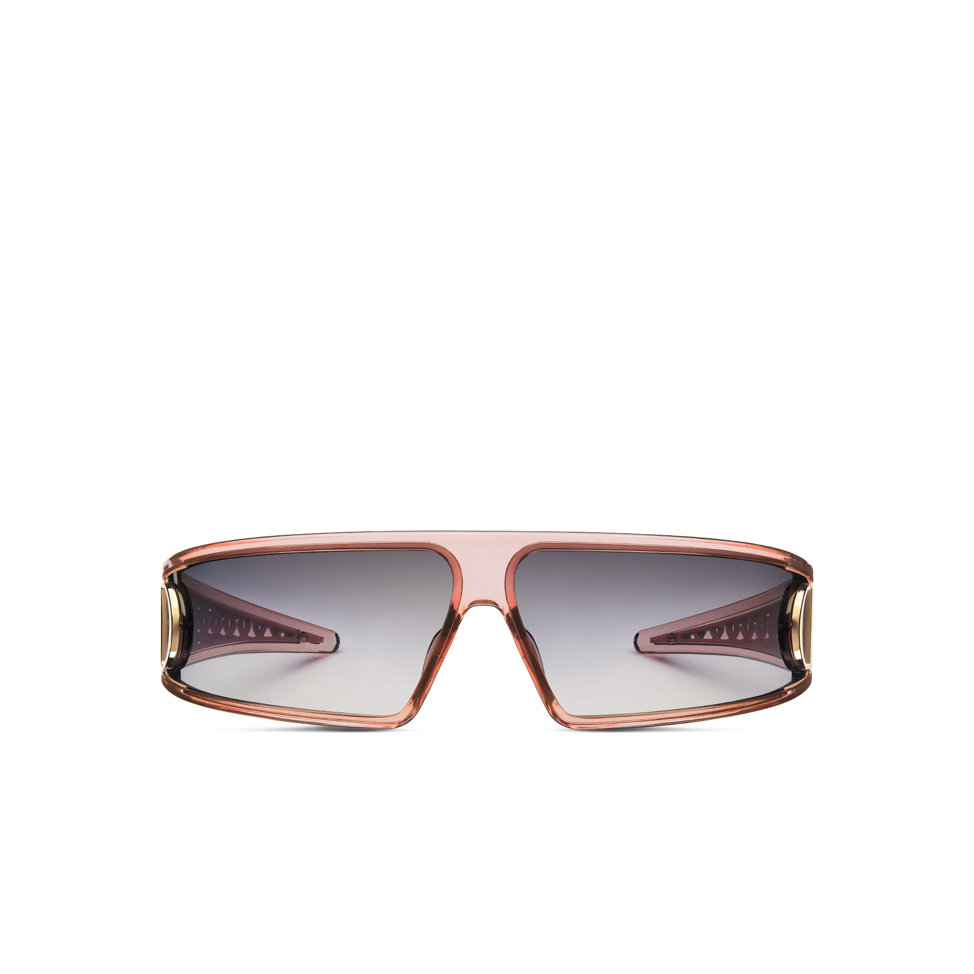 VeryDior M1U Shield-Sonnenbrille in transparentem Rosa E01