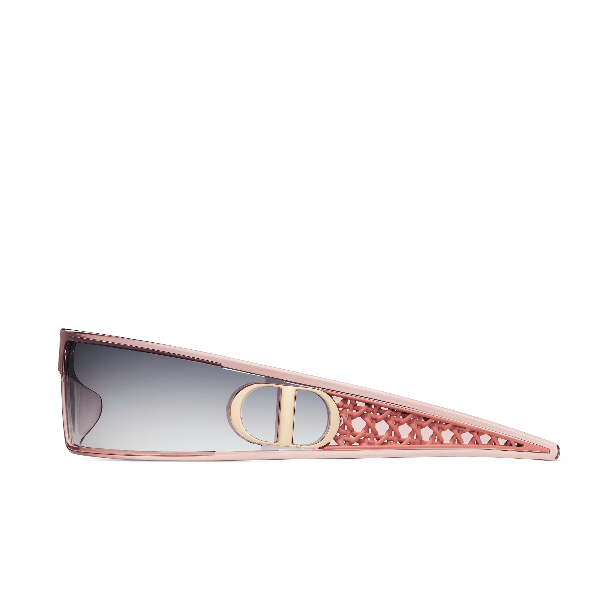 VeryDior M1U Shield-Sonnenbrille in transparentem Rosa E02