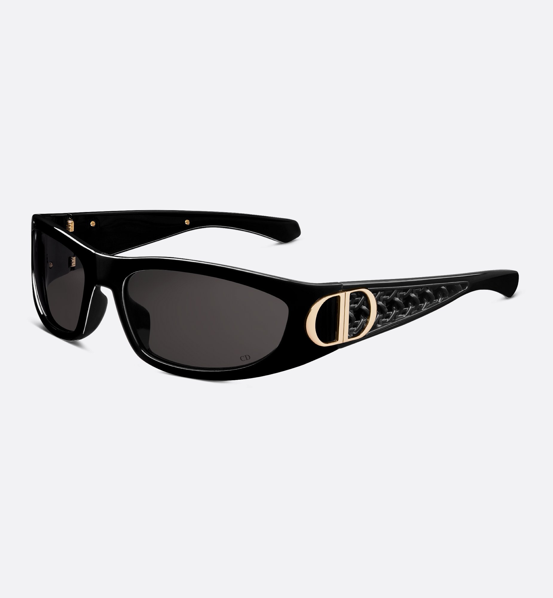 Dway Slide Embroidered Cotton and Black, White and Gold-Tone Dway Slide Embroidered Cotton and Black, White and Gold-Tone