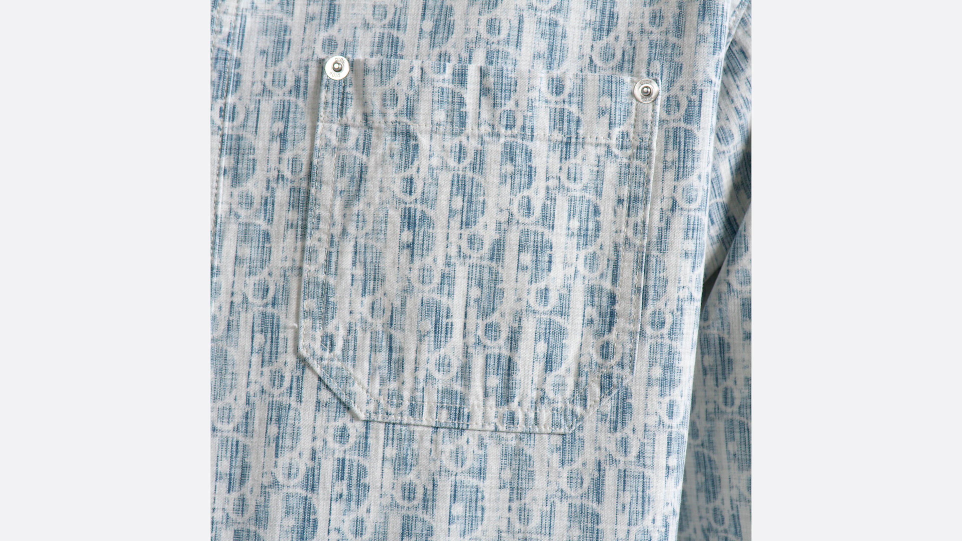 DIOR | オーバーシャツ ディオール オブリーク カスリ コットンデニム