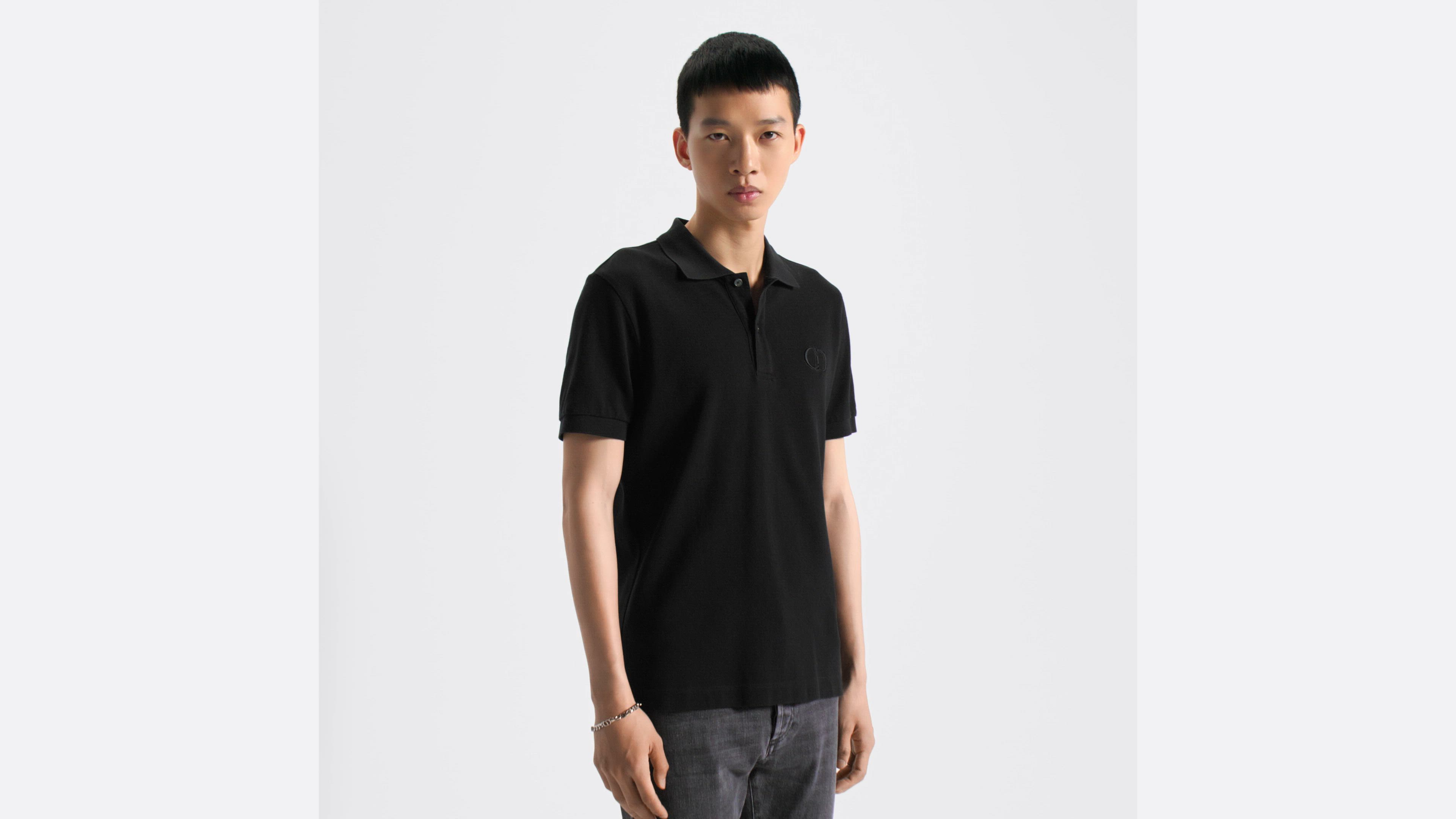 DIOR CD ICON ポロシャツ ブラック Men's CD Icon Polo Shirt | DIOR | 24S