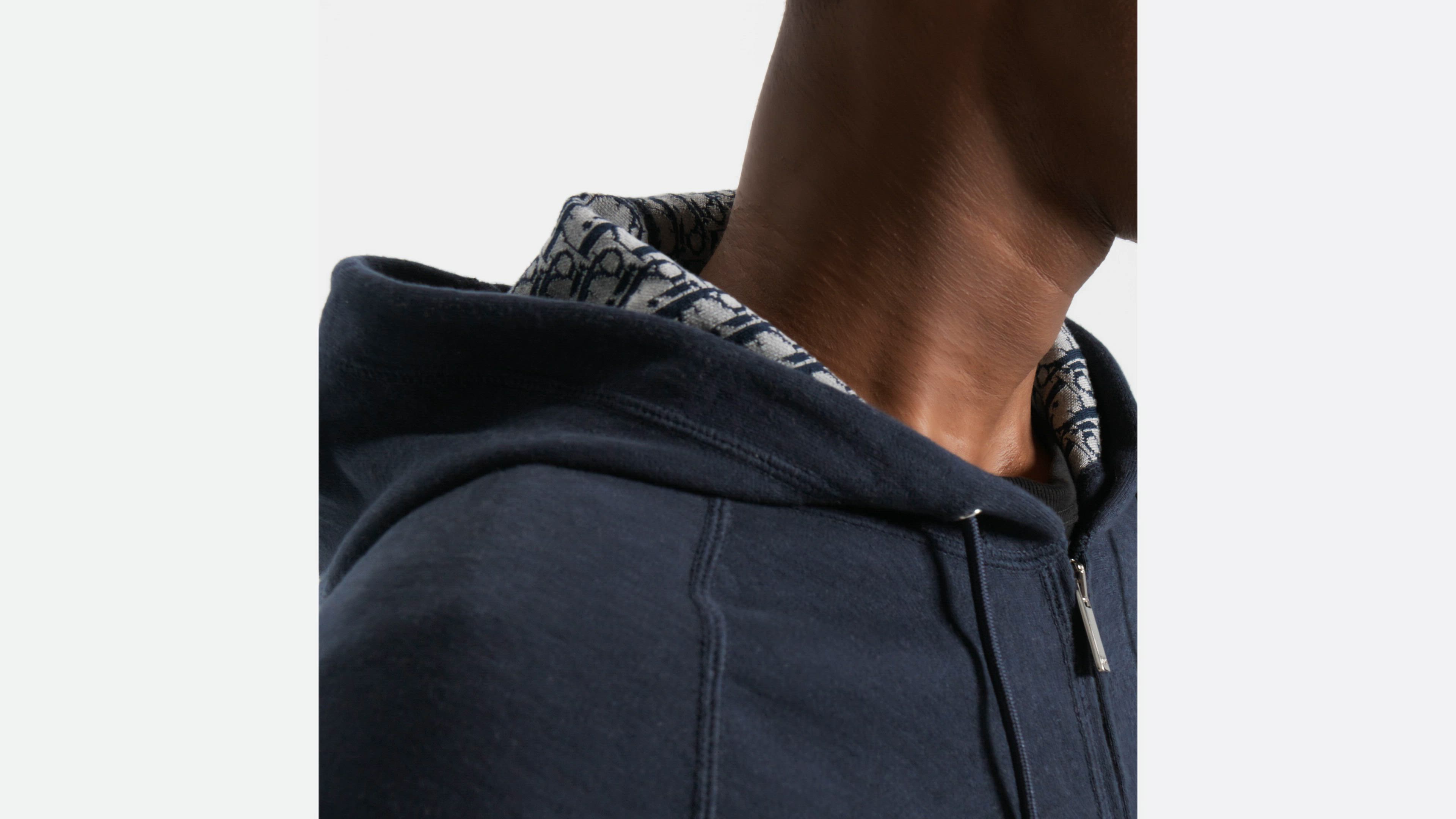 DIOR | フード付き トラックジャケット コットン & カシミヤニット