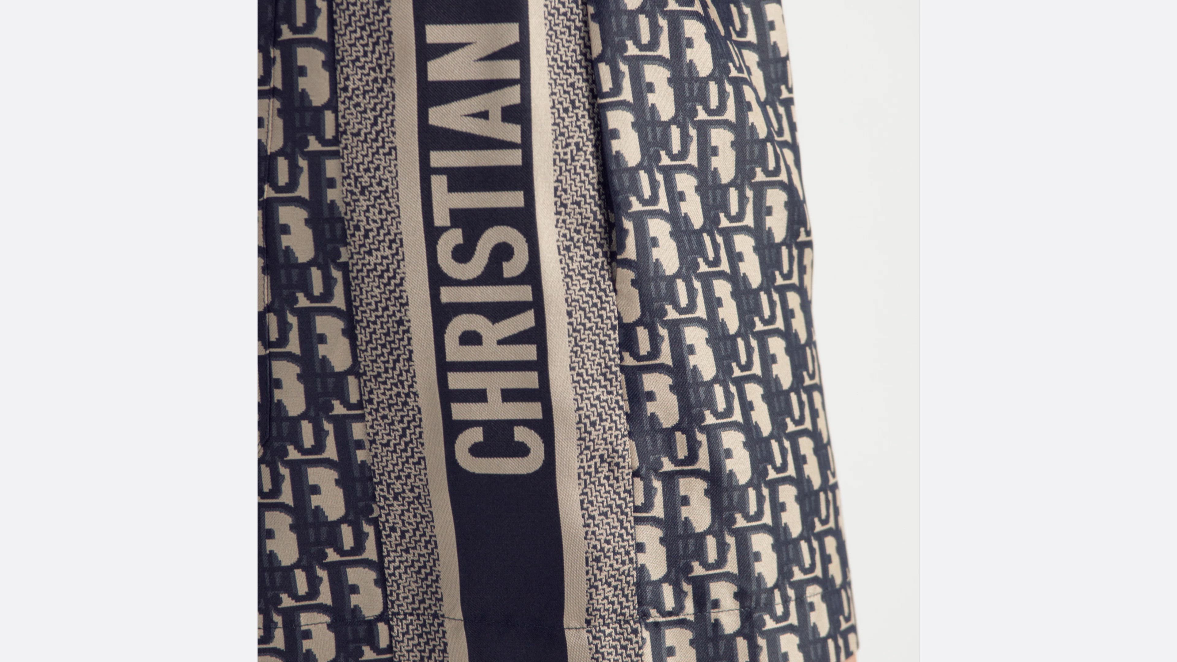 Dior Chez Moi Shorts Blue Dior Oblique Silk Twill | DIOR