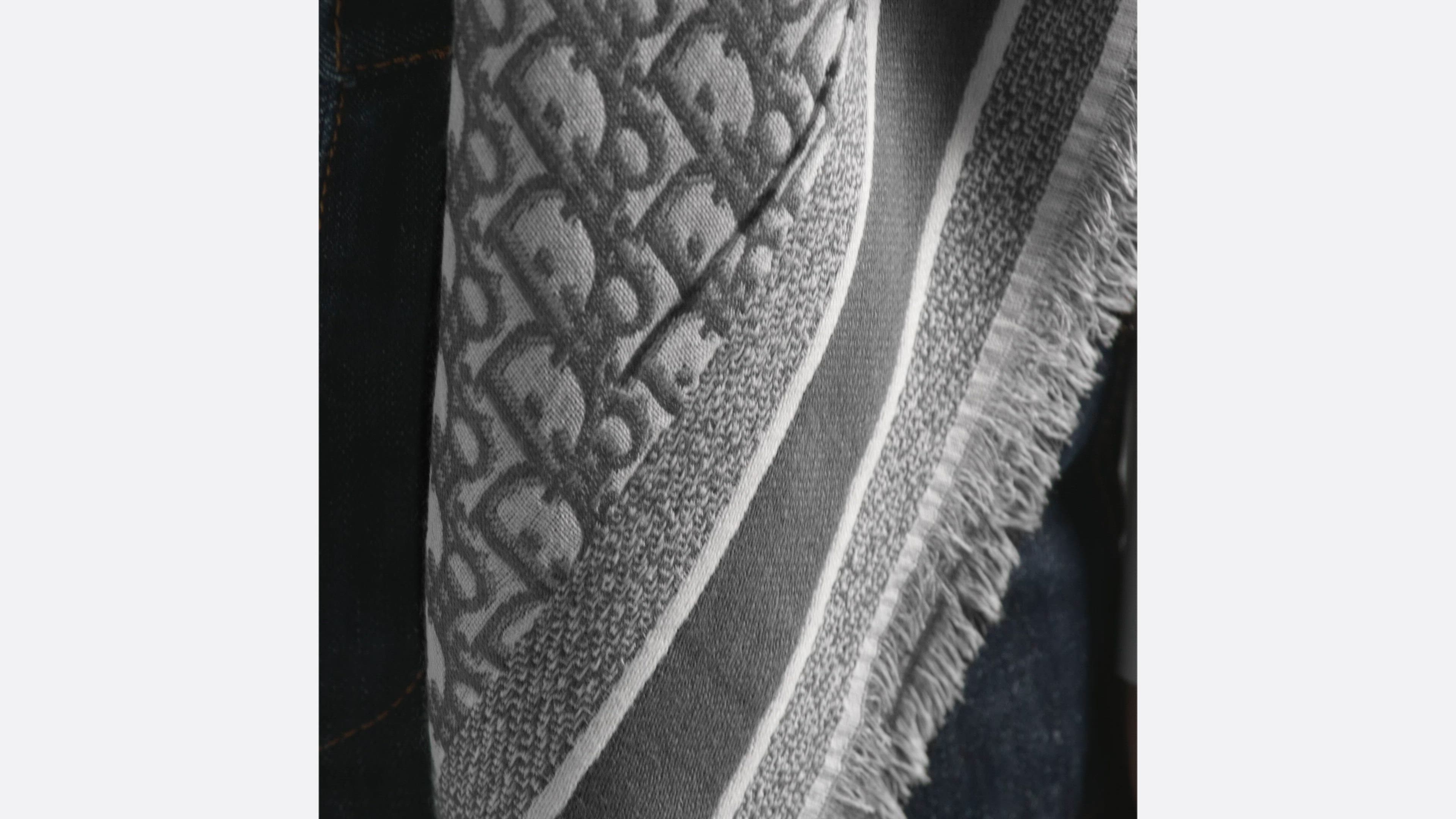 DIOR | ショール ディオール オブリーク ウール・シルク・コットン