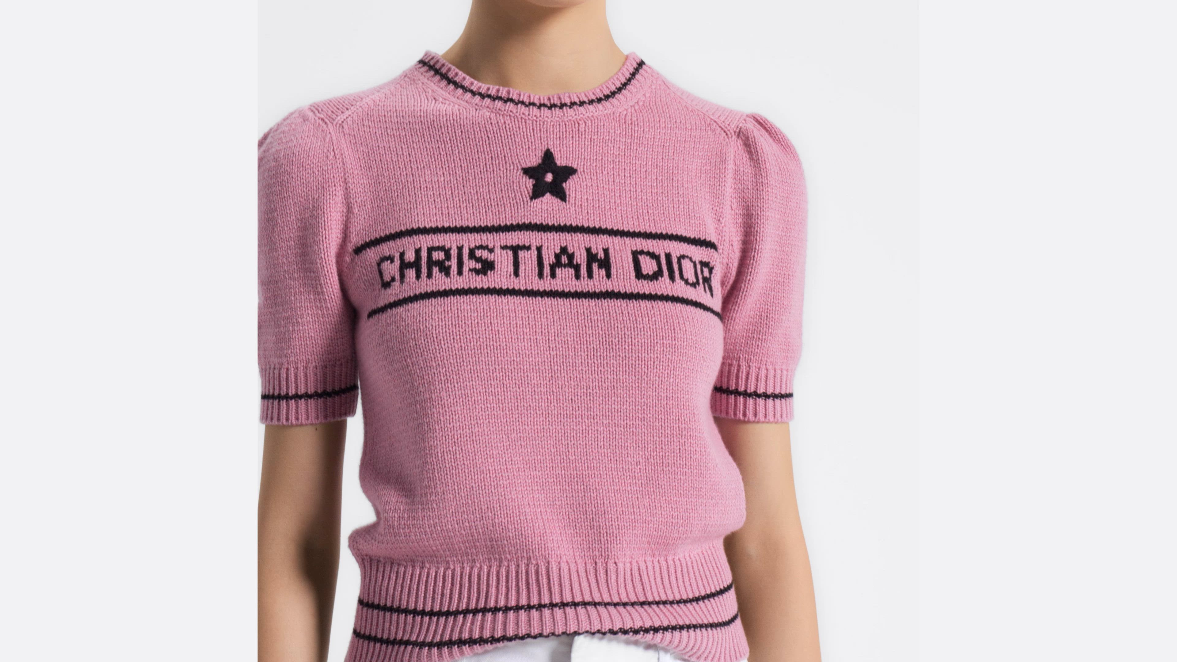 DIOR | ショートスリーブ セーター ウール & カシミヤ ニット